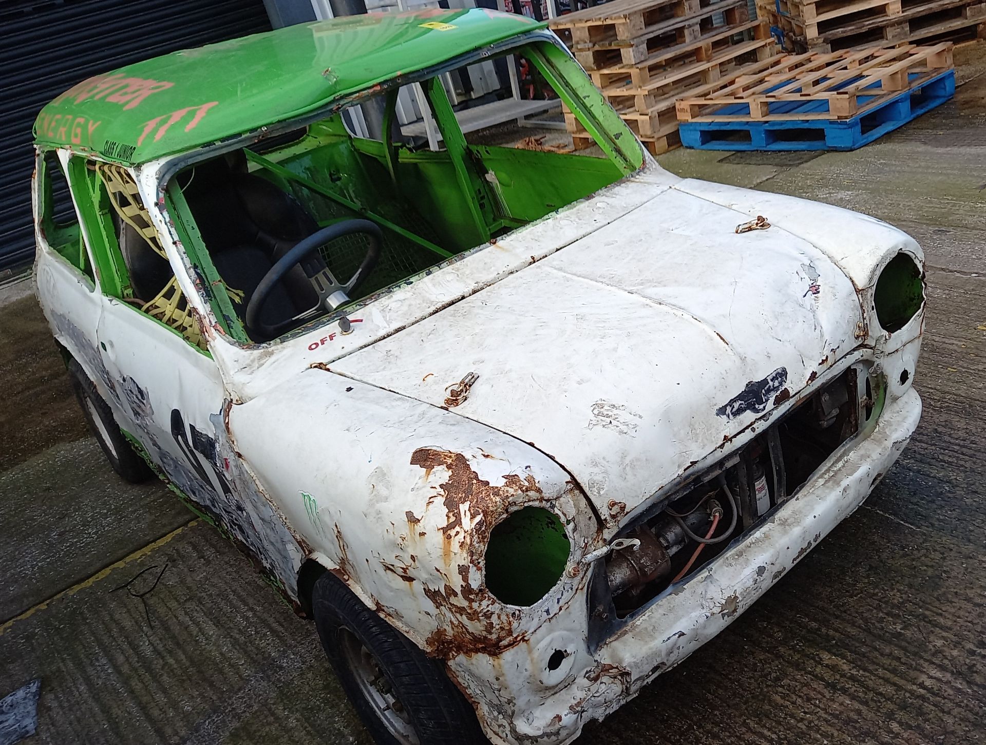 MINI COOPER MOTOR VEHICLE (EX BANGER RACER) - Image 2 of 6