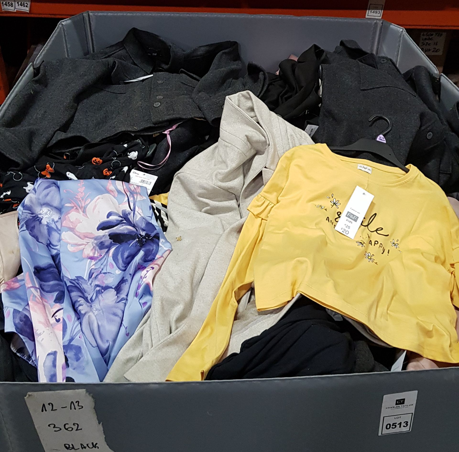 FULL PALLET OF F&F CLOTHING - ALL STORE PULLS / DAMAGED TO INCLUDE MENS AND WOMANS JOGGERS , JACKETS