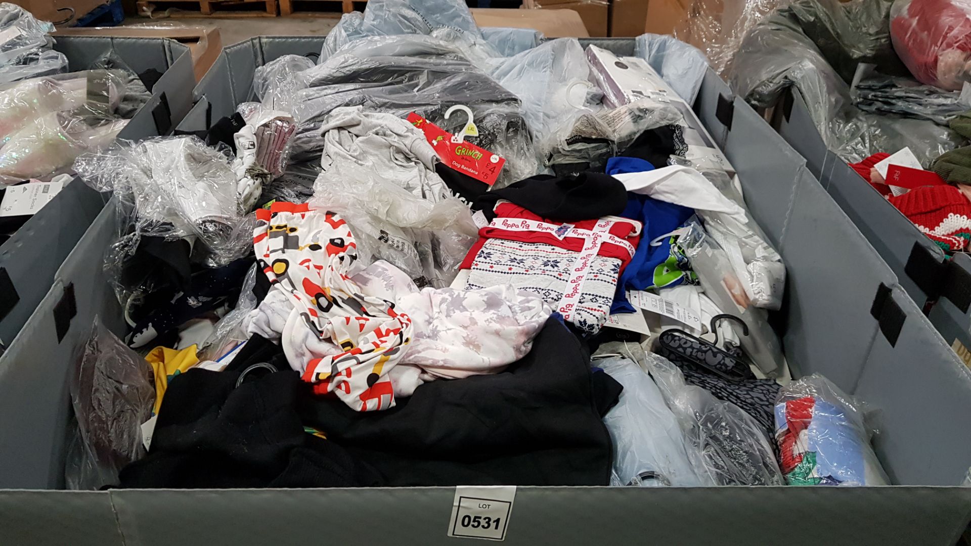 FULL PALLET OF F&F CLOTHING - ALL STORE PULLS / DAMAGED GOODS TO INCLUDE- PEPPA PIG CLOTHING ,