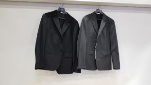 3 X MOSCHINO SUIT BLAZERS IN BLACK AND GREY