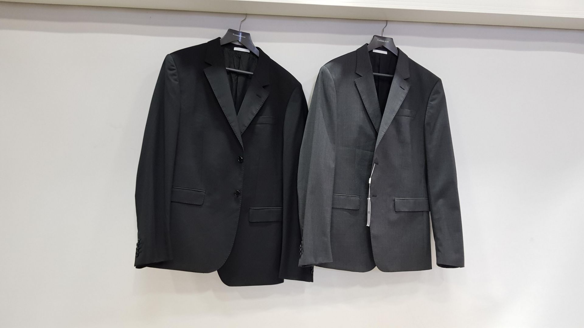 3 X MOSCHINO SUIT BLAZERS IN BLACK AND GREY