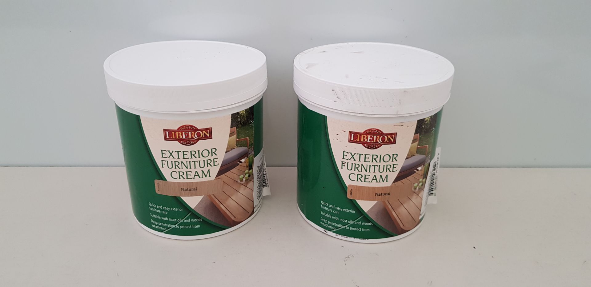 54 X LIBERON 1 LITRE EXTERIOR FURNITURE CREAM (SUITABLE FOR MOST OILS & WOODS- HELPS PROTECT FROM