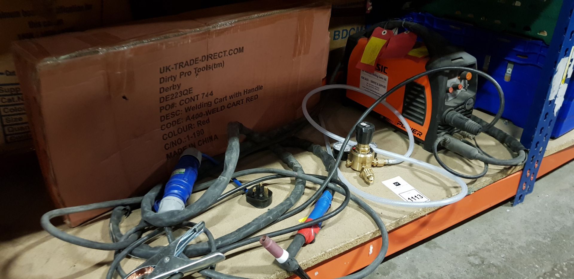 JASIC POWER TIG 180 SE INVERTER WELDER (25/01/21) PASSED TEST COMES WITH WELDING CART WITH HANDLES