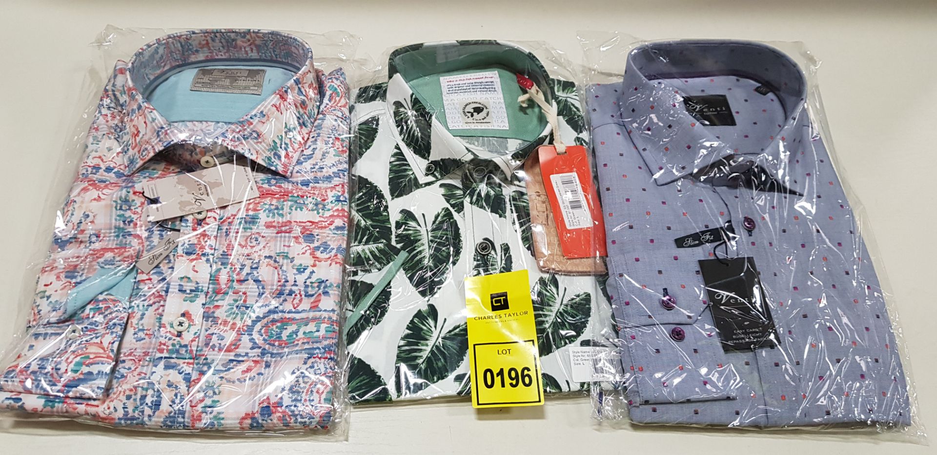 20 X BRAND NEW MENS DESIGNER BUTTONED SHIRTS IN VARIOUS STYLES AND SIZES IE A FISH NAMED FRED,