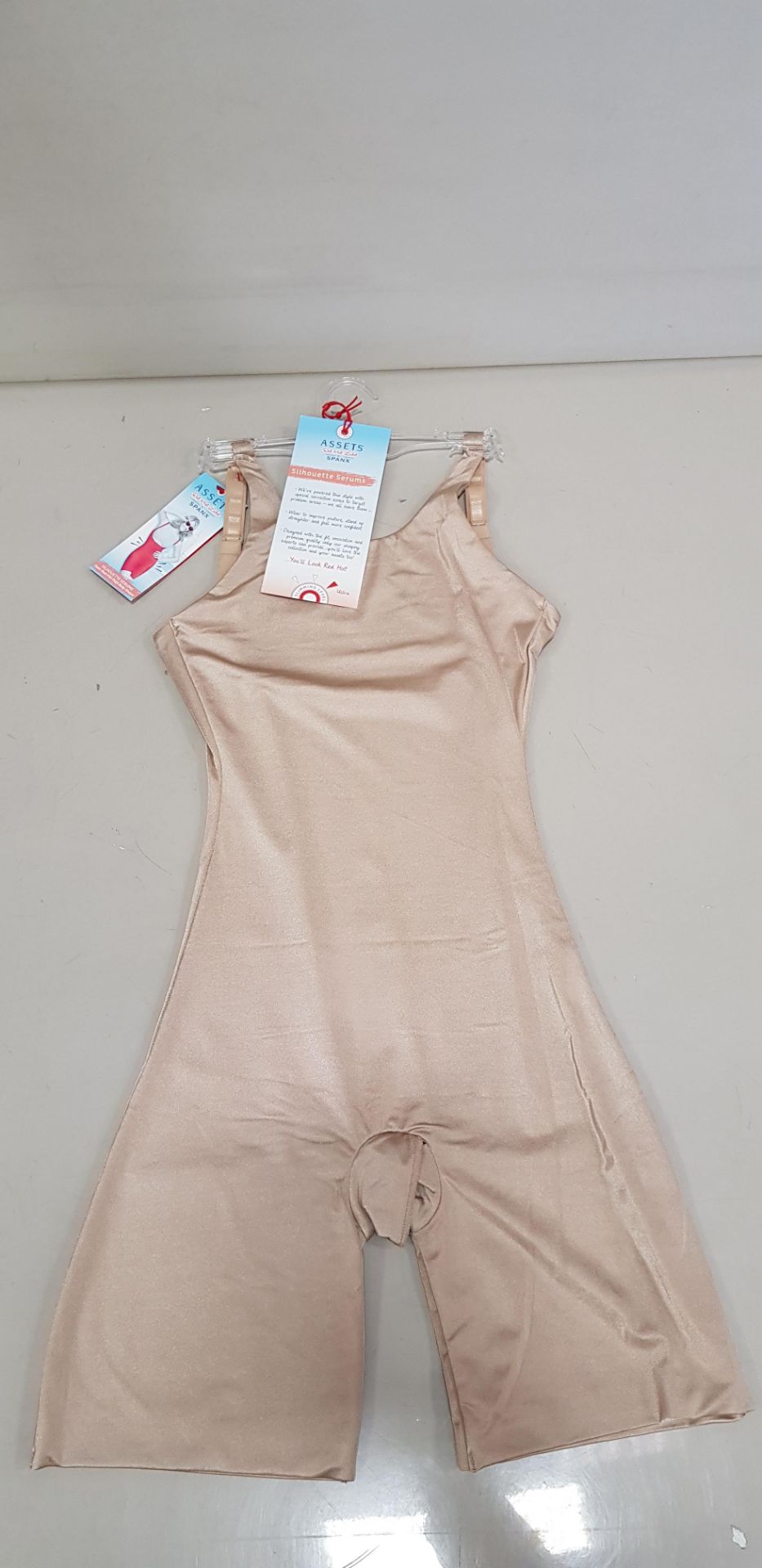 25 X BRAND NEW SPANX OPEN BUST MID THIGH BODY SHAPERS IN VERY BARE SIZE SMALL