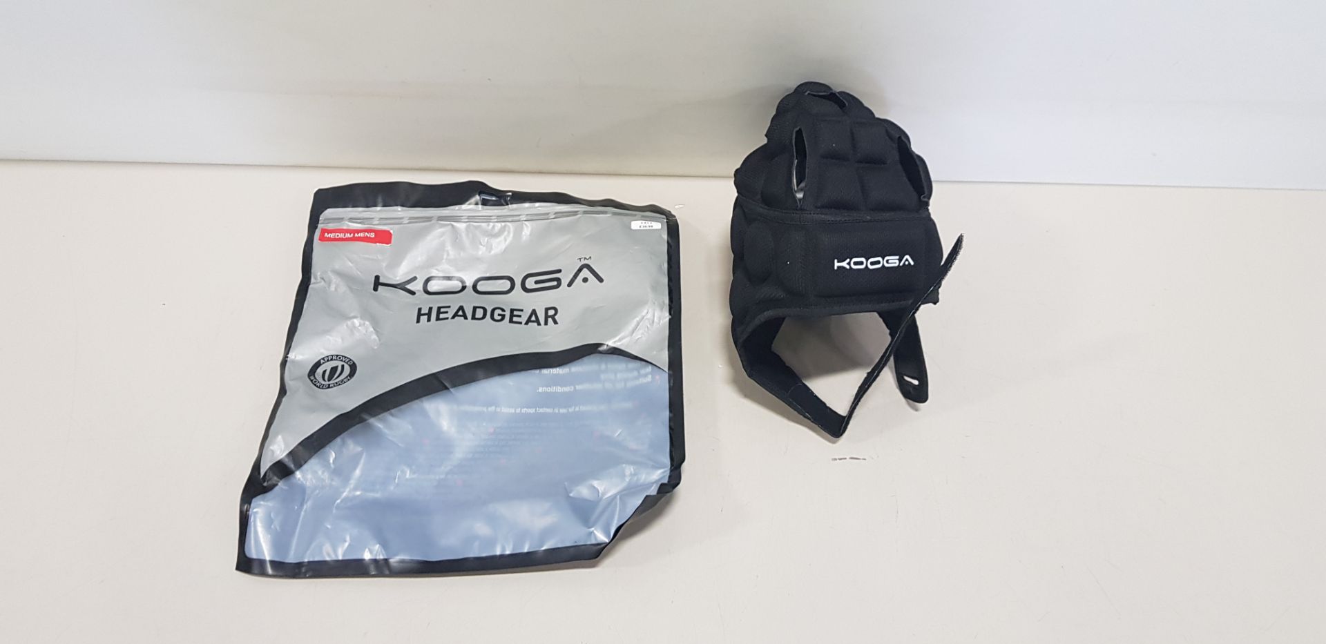 16 X BRAND NEW KOOGA APPROVED WORLDRUGBY HEADGEAR - IN 1 BAG - RRP £32.99 EACH