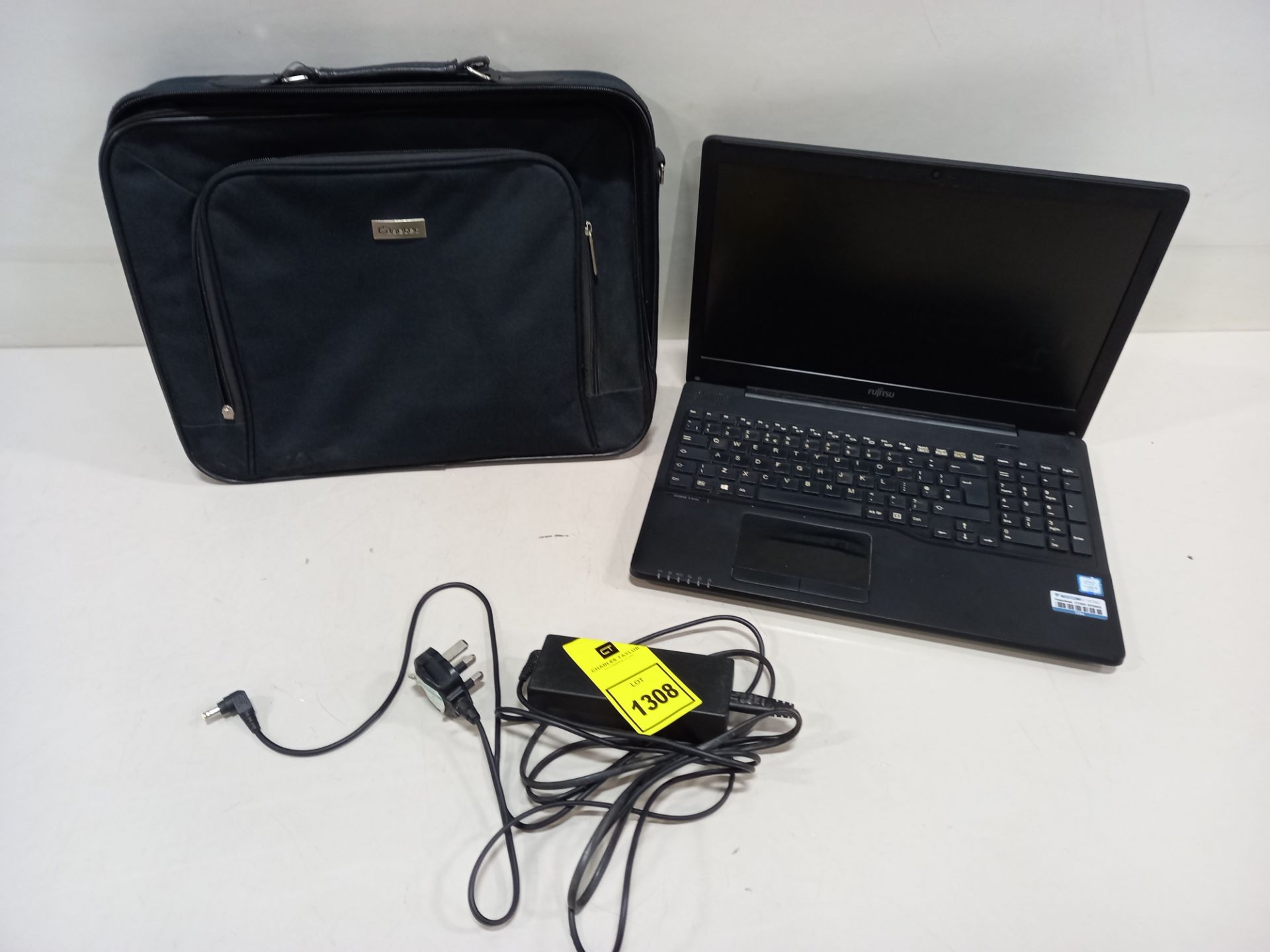 FUJITSU LIFE BOOK A SERIES LAPTOP INTEL CORE I5 DATA WIPED - NO O/S - WITH CHARGER AND CARRY CASE
