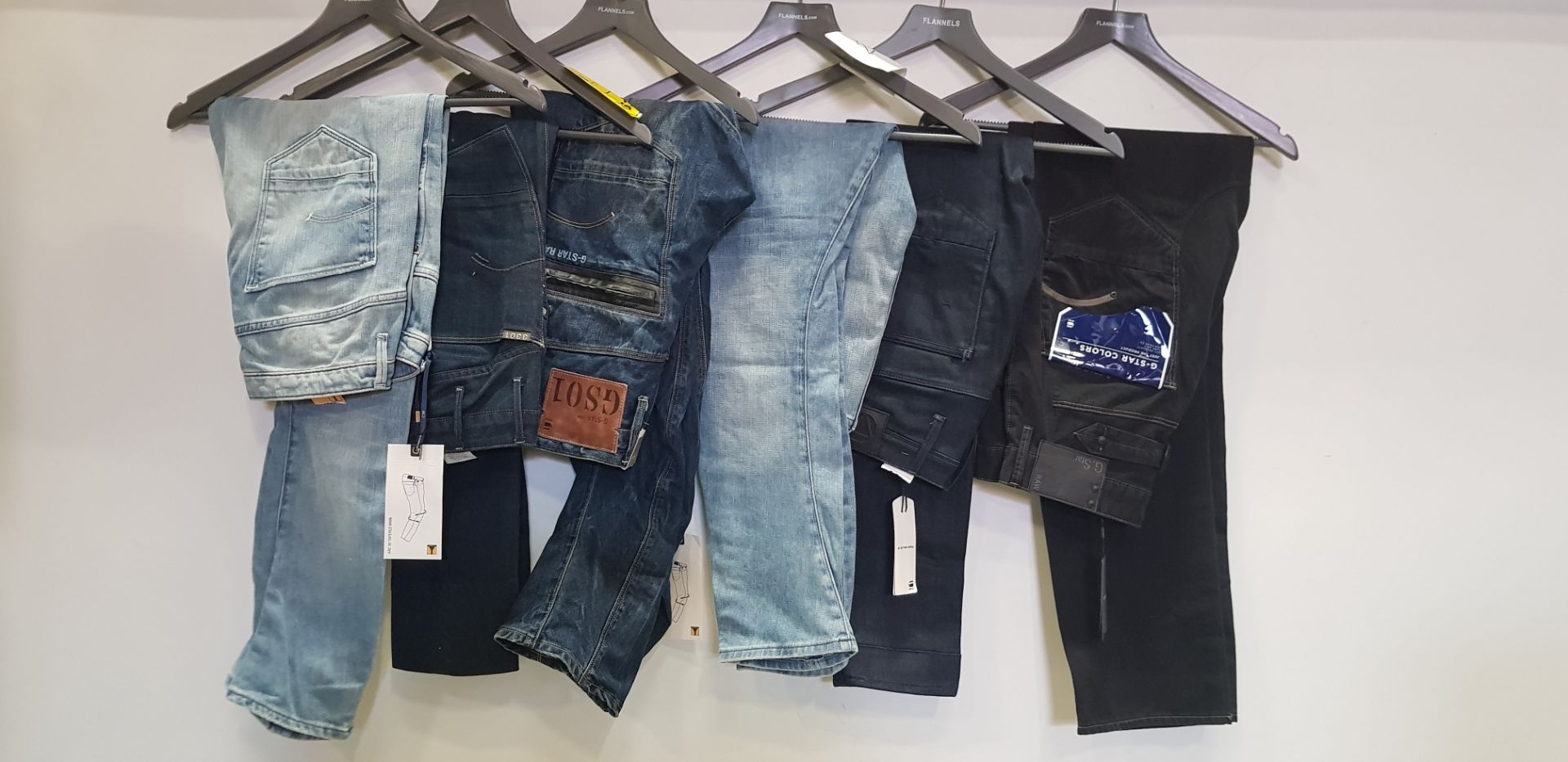 6 X BRAND NEW G-STAR RAW JEANS IN VARIOUS COLOURS (SIZE 28)