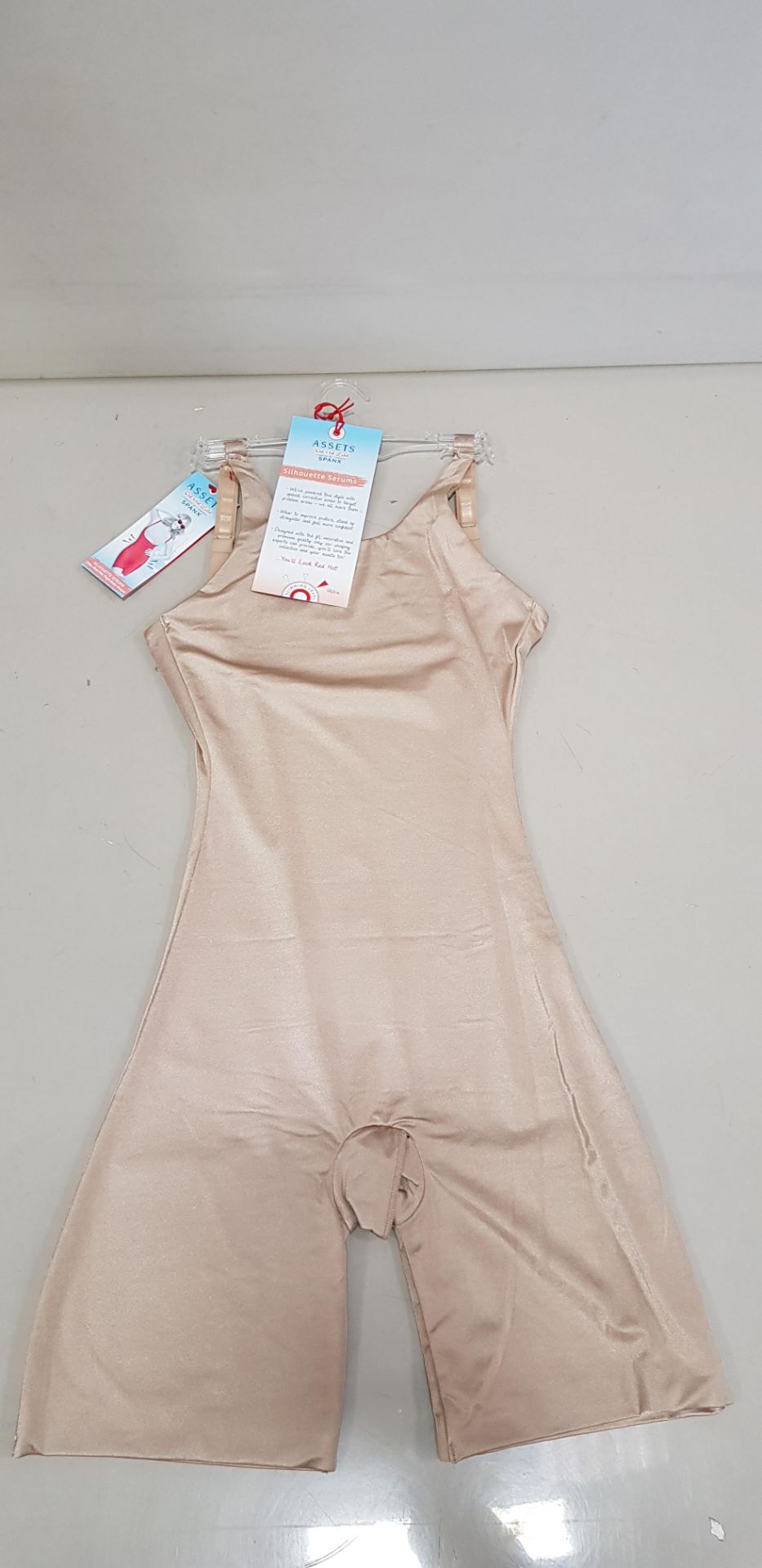 25 X BRAND NEW SPANX OPEN BUST MID THIGH BODY SHAPERS IN VERY BARE SIZE SMALL