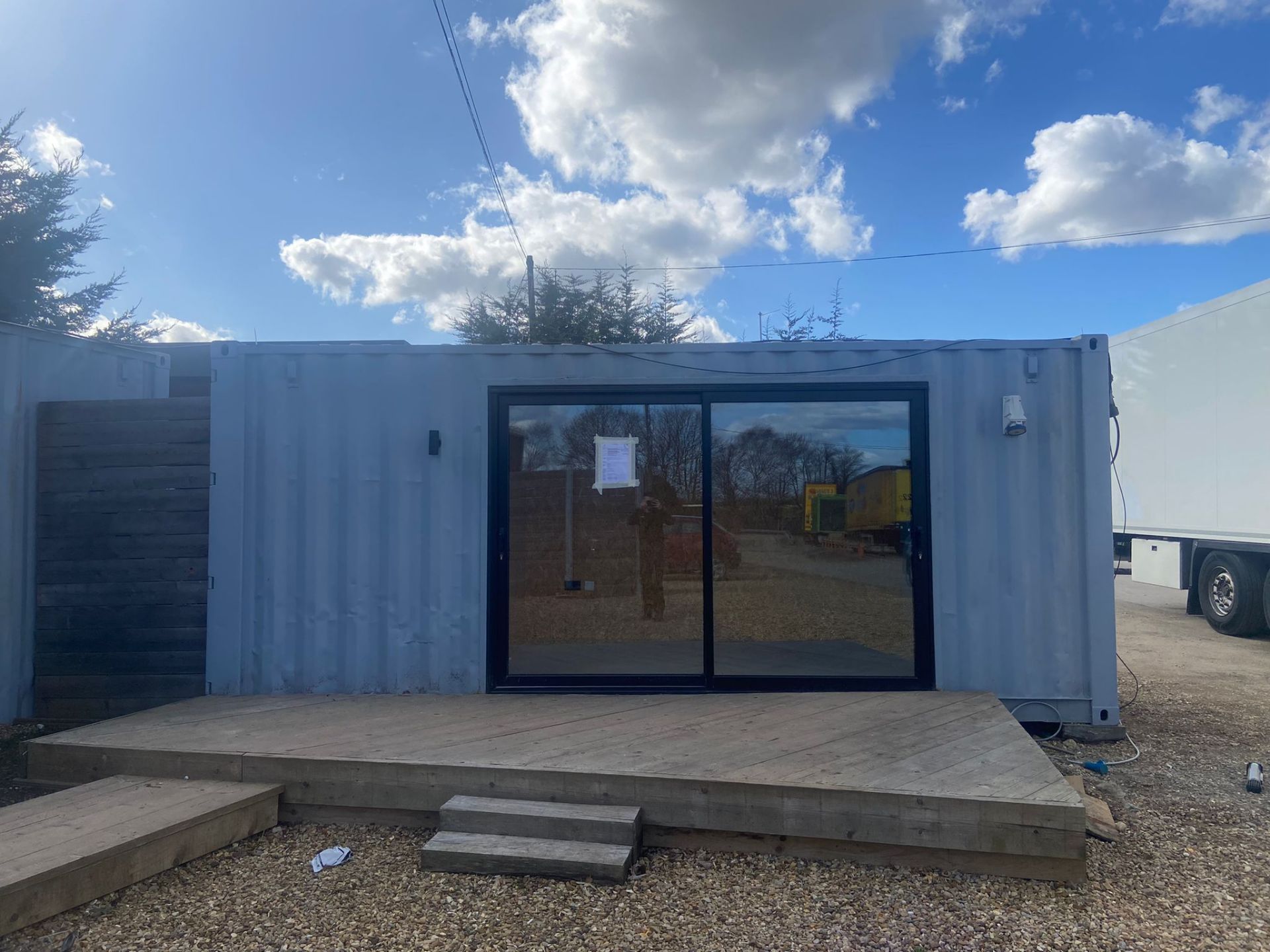 CONVERTED CONTAINER 2 - BREAK ROOM - 20 FT STANDARD HEIGHT FULL SHOWER ROOM TO INCLUDE SHOWER - Image 2 of 7