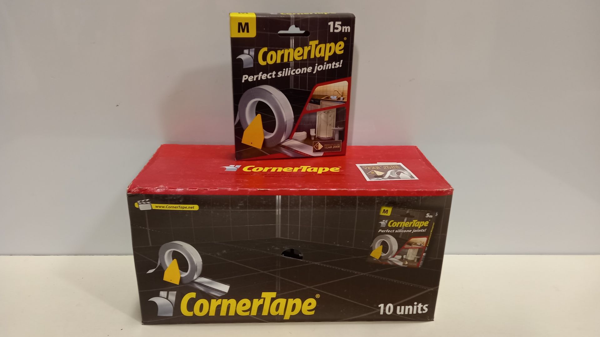 180 X BRAND NEW ROLLS OF 15M CORNER TAPE - IN 18 BOXES