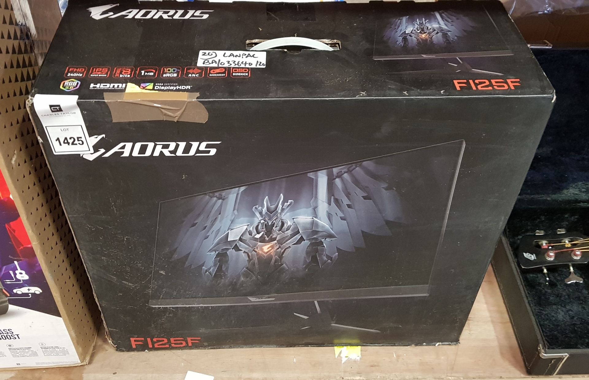 AORUS F125F TACTICAL GAMING MONITOR WITH HDMI FHD IN BOX