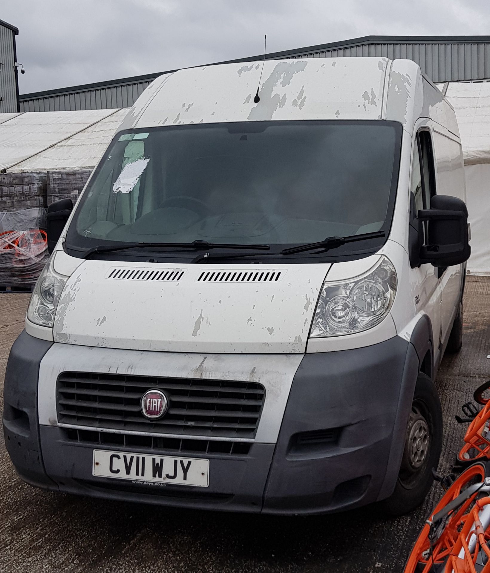 WHITE FIAT DUCATO 35 MAXI 120. ( DIESEL ) Reg : CV11WJY, Mileage : 0 Details: FIRST REGISTERED 30/ - Image 2 of 6