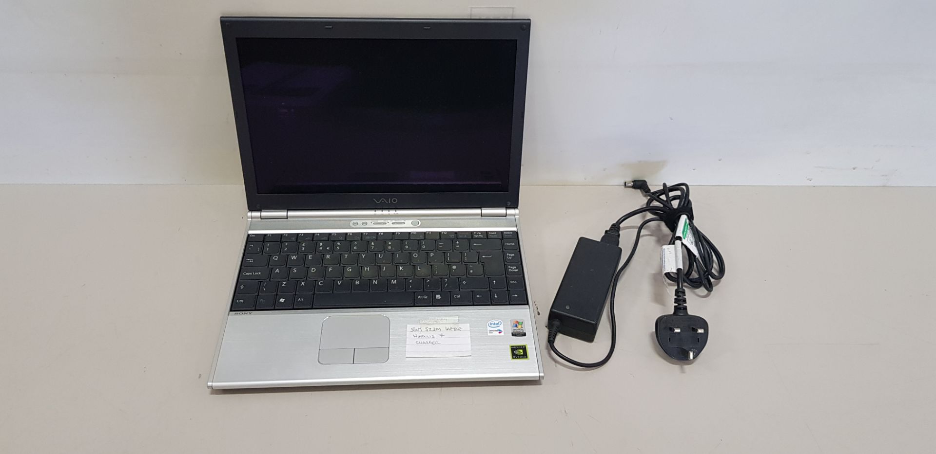 SONY SZ 2M LAPTOP WITH WINDOWS 7 AND INTEL CENTRINO DUO - COMES WITH CHARGER