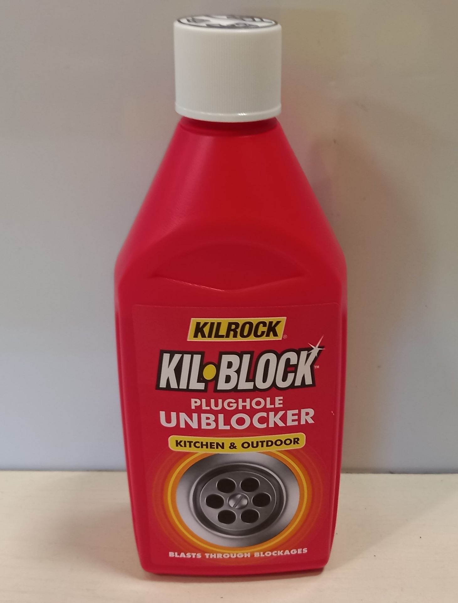 64 X BRAND NEW KILROCK KIL.BLOCK PLUGHOLE UNBLOCKER IDEAL FOR KITCHENS OR OUTDOOR DRAINS (500ML