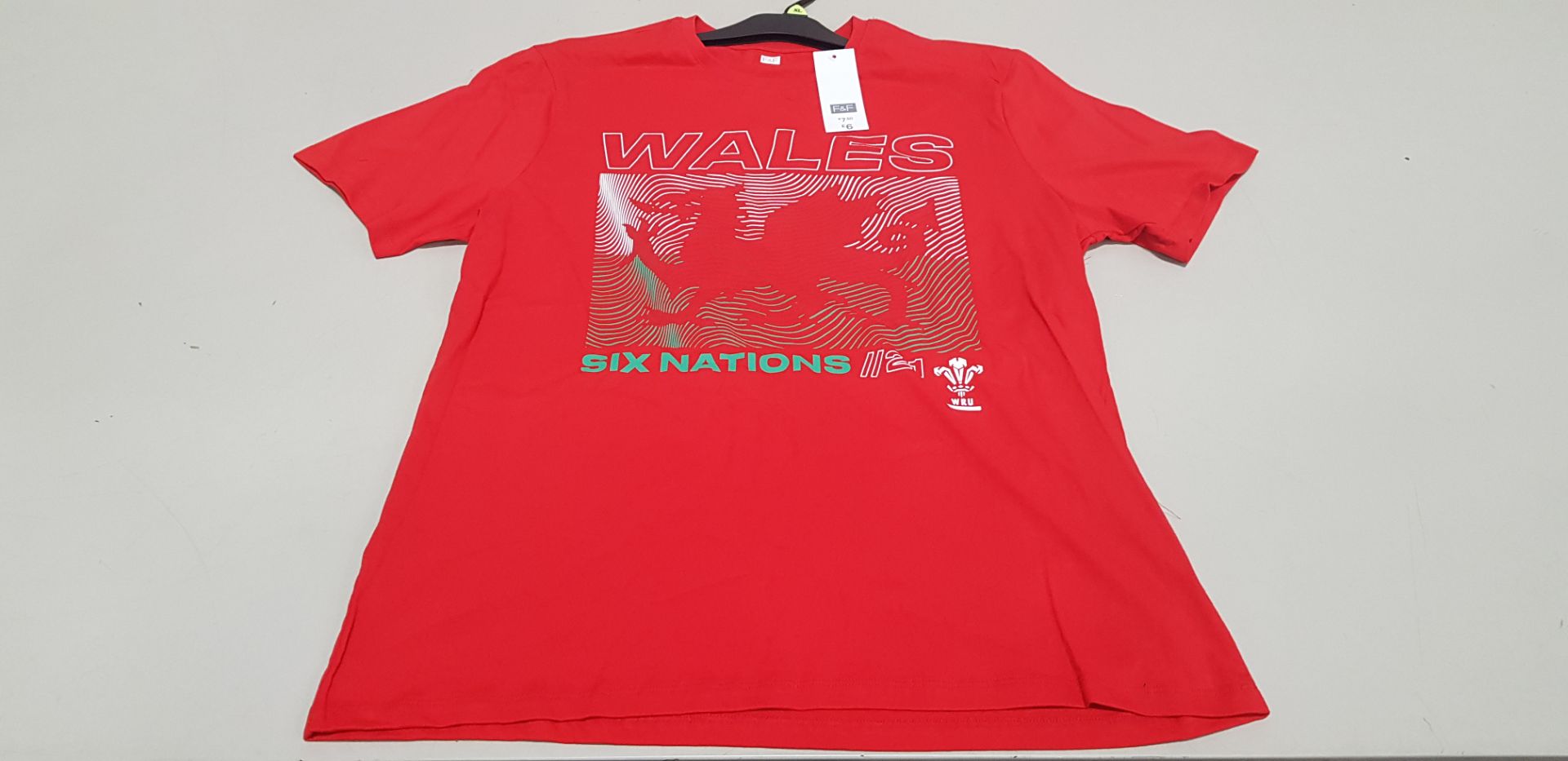 200 X BRAND NEW SIX NATIONS 2021 WALES RUGBY SHIRTS SIZE 2XL