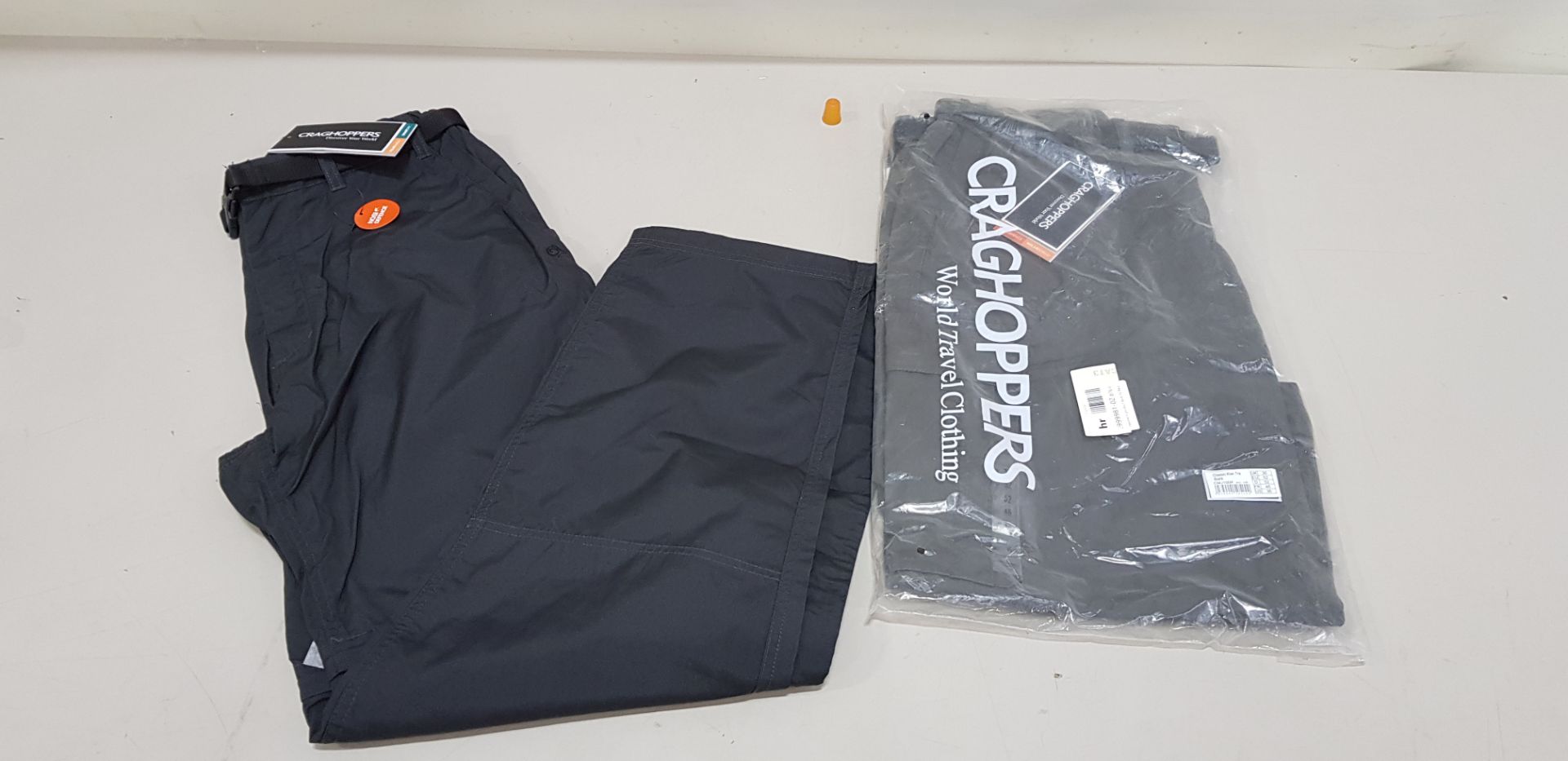 44 X BRAND NEW CRAGHOPPERS BLACK TROUSERS SIZE 32