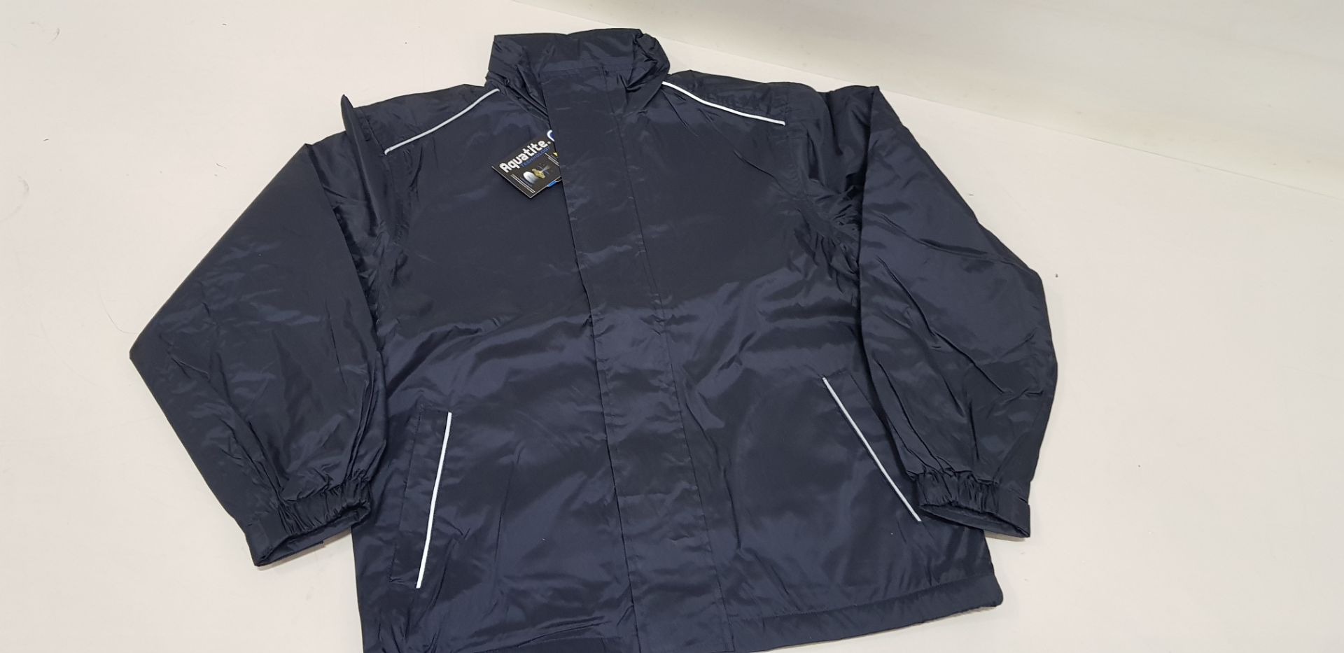 23 X BRAND NEW PAPINI TEMPEST NAVY JACKETS (19 X SIZE XS) (4 X SIZE 3XL)