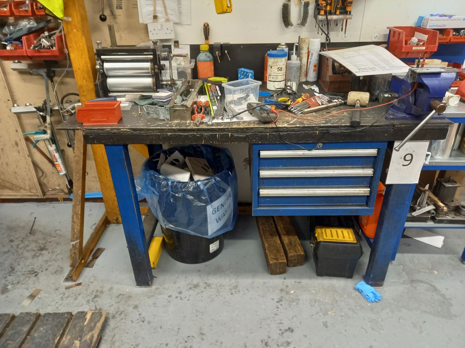 ENGINEERS BENCH WITH VICE