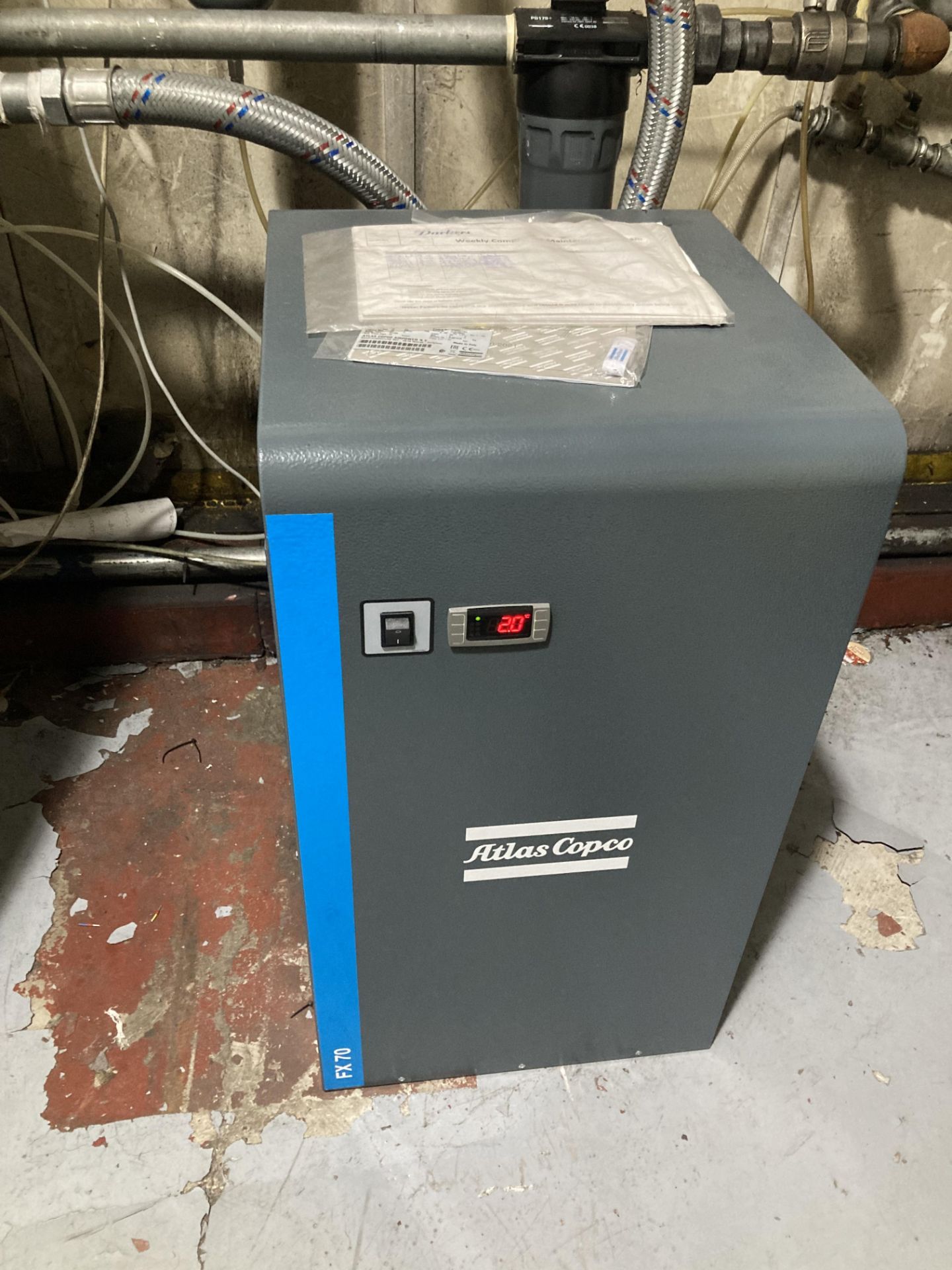 ATLAS COPCO AIRPOWER N.V. FX70 AIR DRYER WITH SICC RECEIVER, ATLAS COPCO DD170 & PD170 IN-LINE