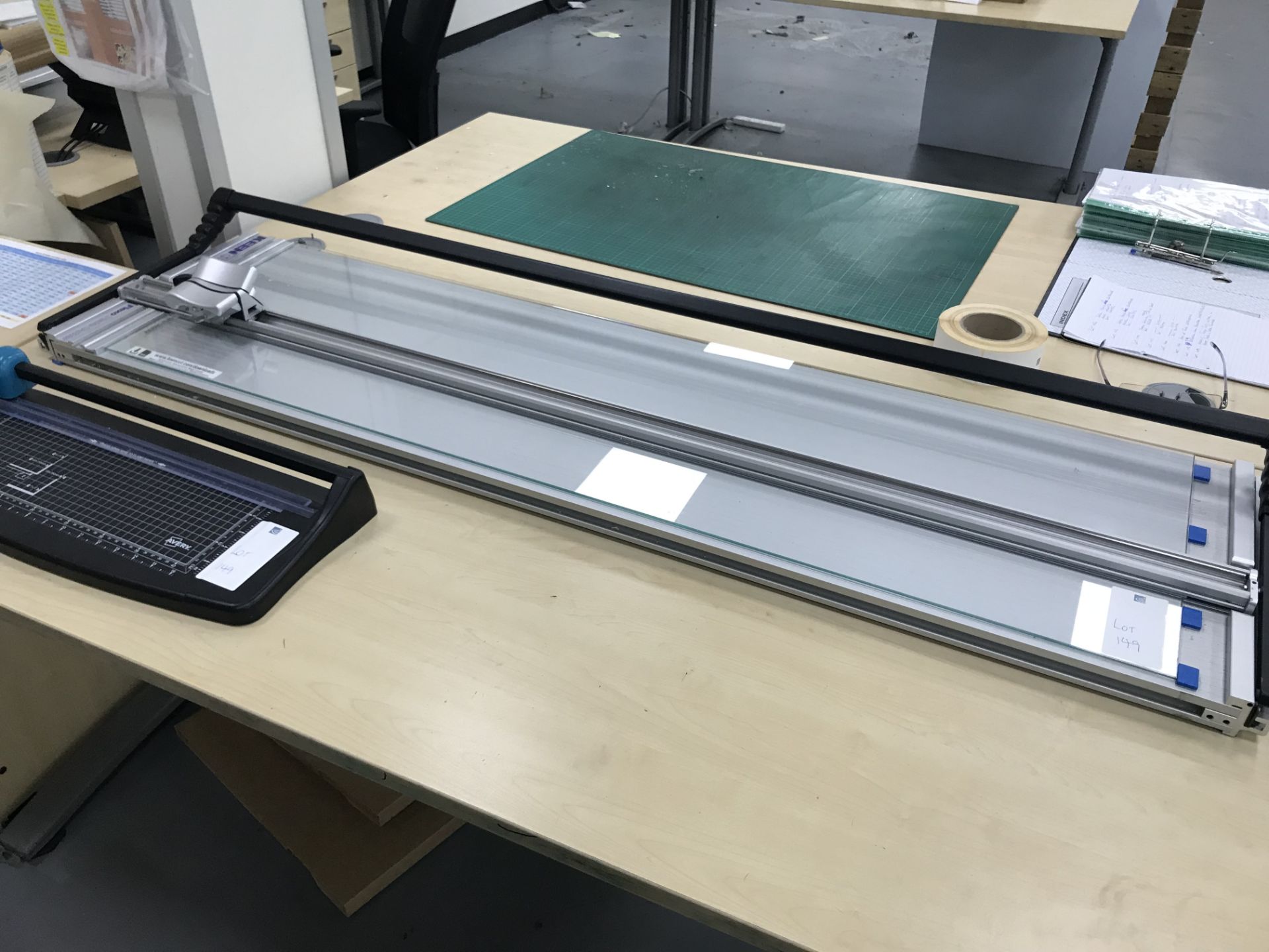 KEENCUT FLEXO PLATE CUTTER AND AVERY PHOTO AND PAPER TRIMMER