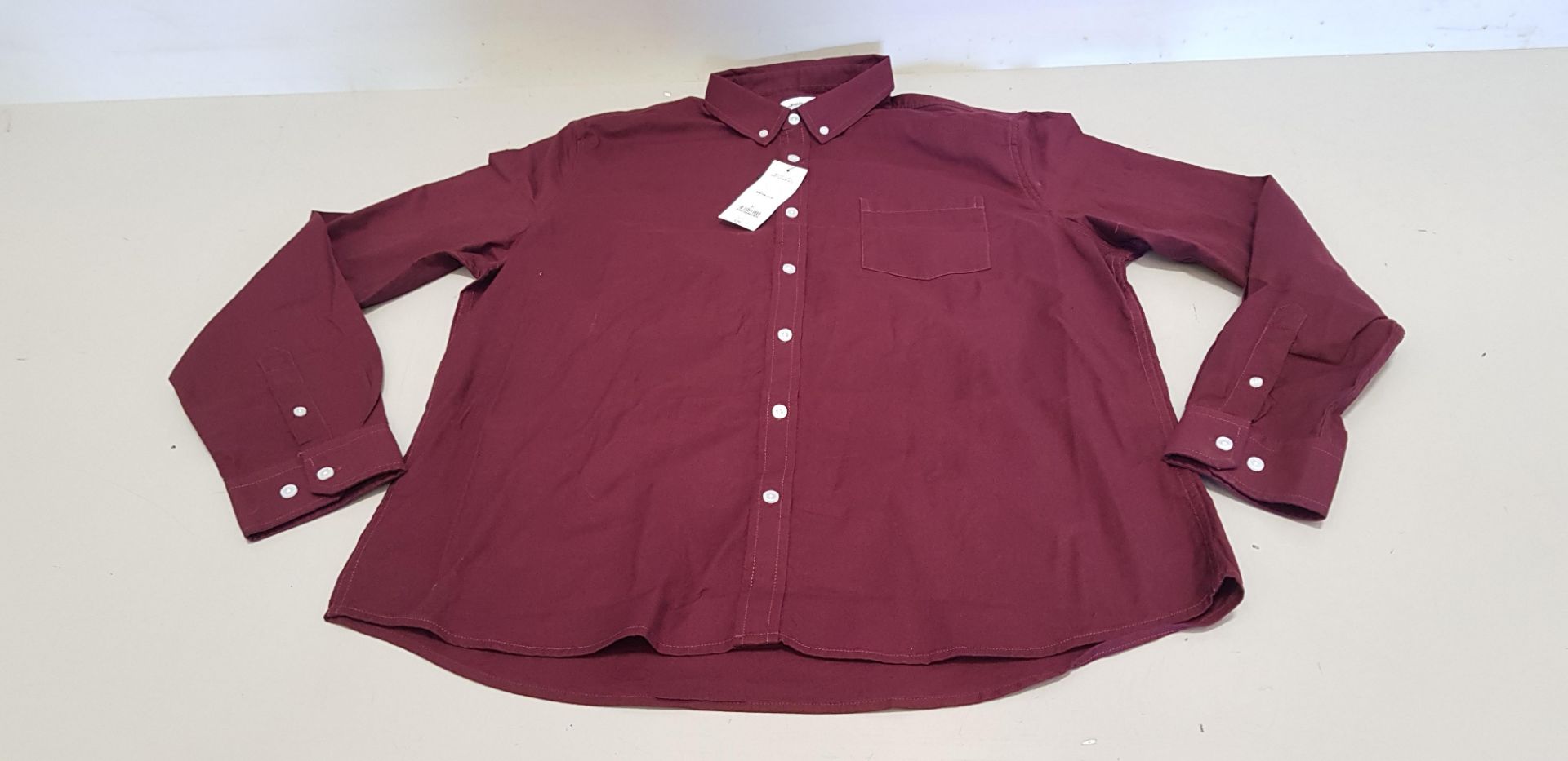 40 X BRAND NEW BURTON MENSWEAR LONGSLEEVED BUTTONED SHIRTS IN SIZE LARGE AND XLARGE