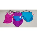 26 X BRAND NEW SPANX MIXED SWIMMING LOT CONTAINING BERRY DRAPED TANKINIS, RICH BERRY ONE PIECE SUIT,