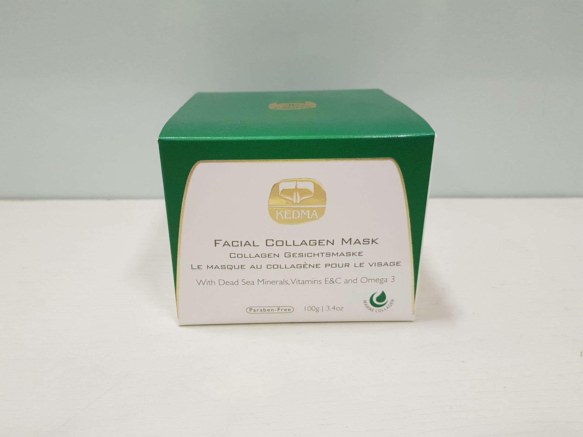 5 X BRAND NEW KEDMA FACIAL COLLAGEN MASK WITH DEAD SEA MINERALS, VITAMINS E&C AND OMEGA 3 100G 3.4OZ