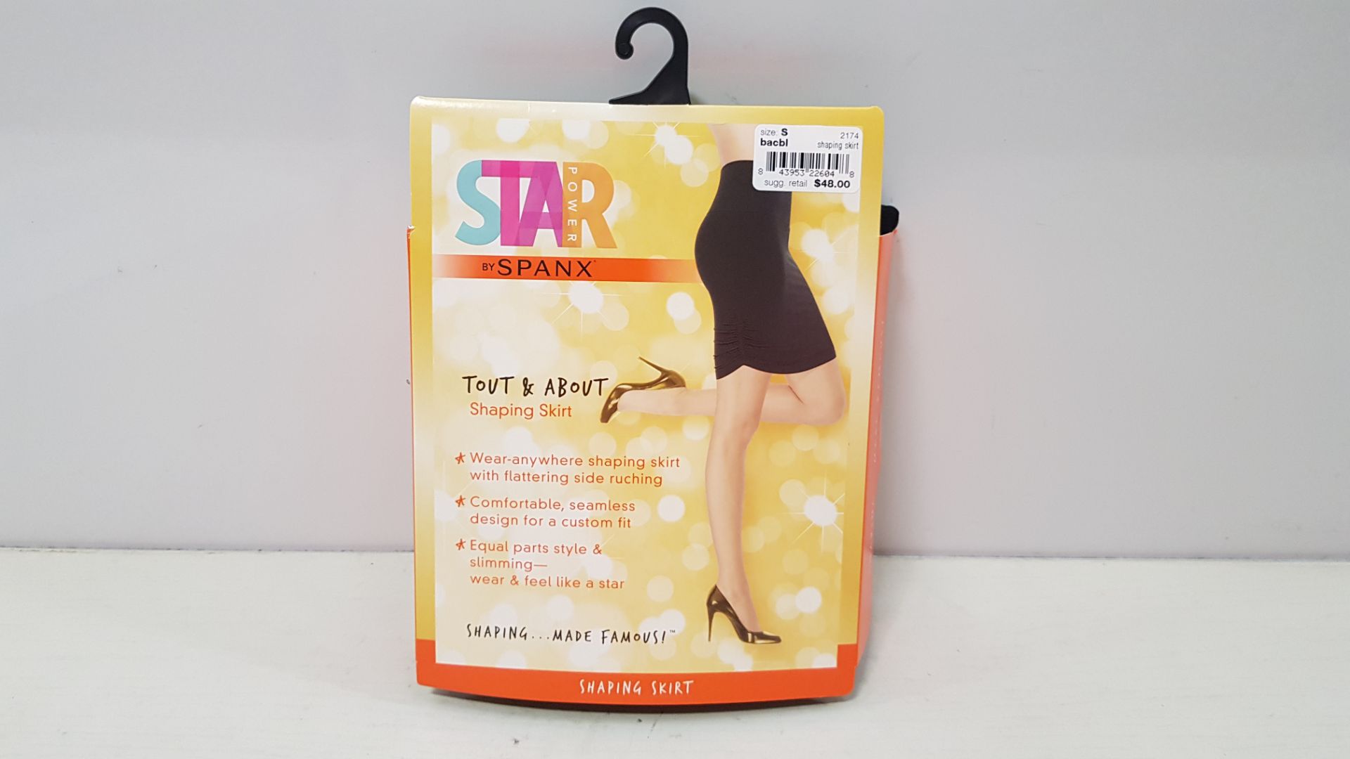 21 X BRAND NEW SPANX TOUT & ABOUT SHAPING SKIRTS IN BACKDROP BLACK SIZE LARGE RRP $48.00 (TOTAL