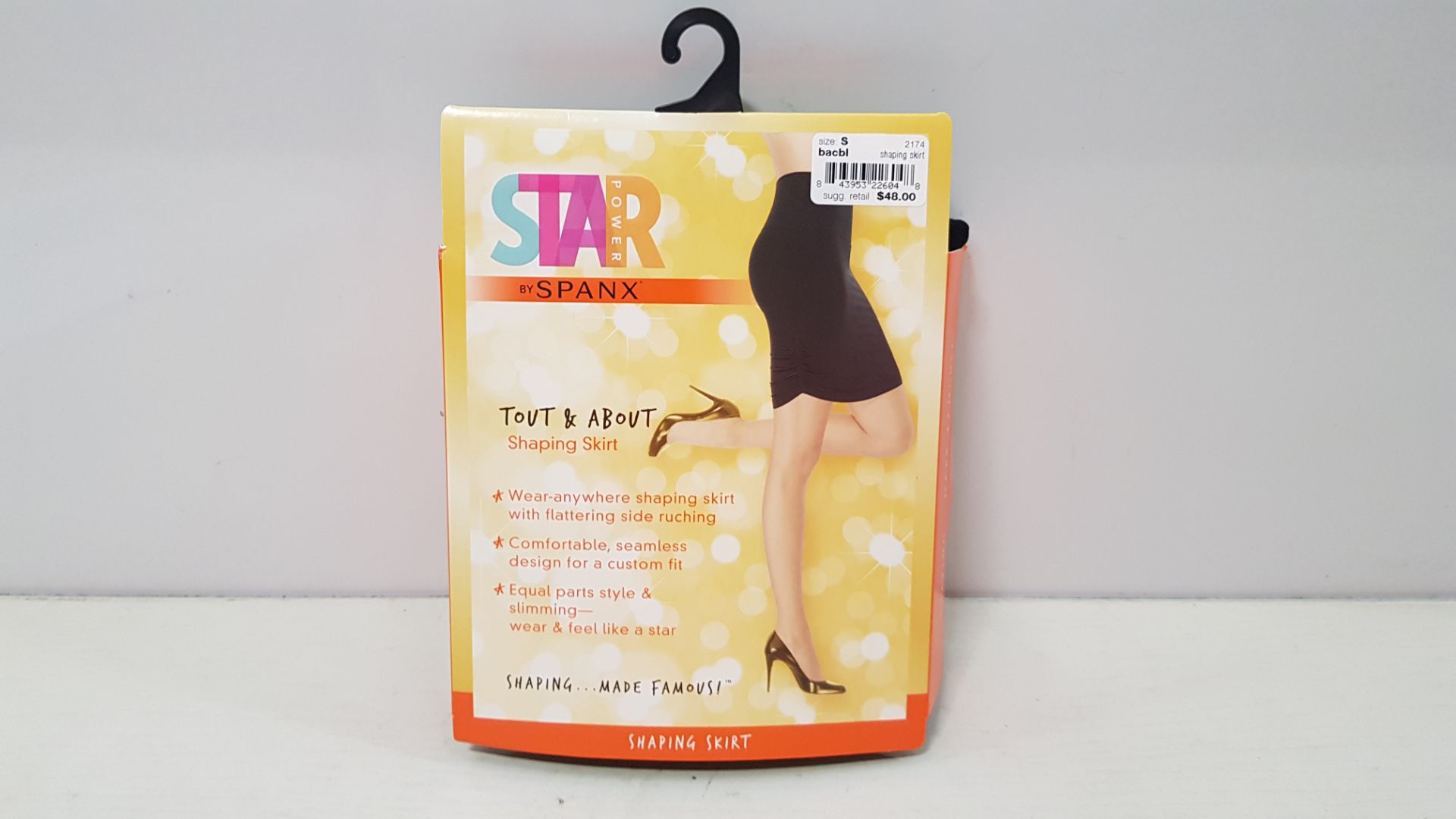 21 X BRAND NEW SPANX TOUT & ABOUT SHAPING SKIRTS IN BACKDROP BLACK SIZE LARGE RRP $48.00 (TOTAL