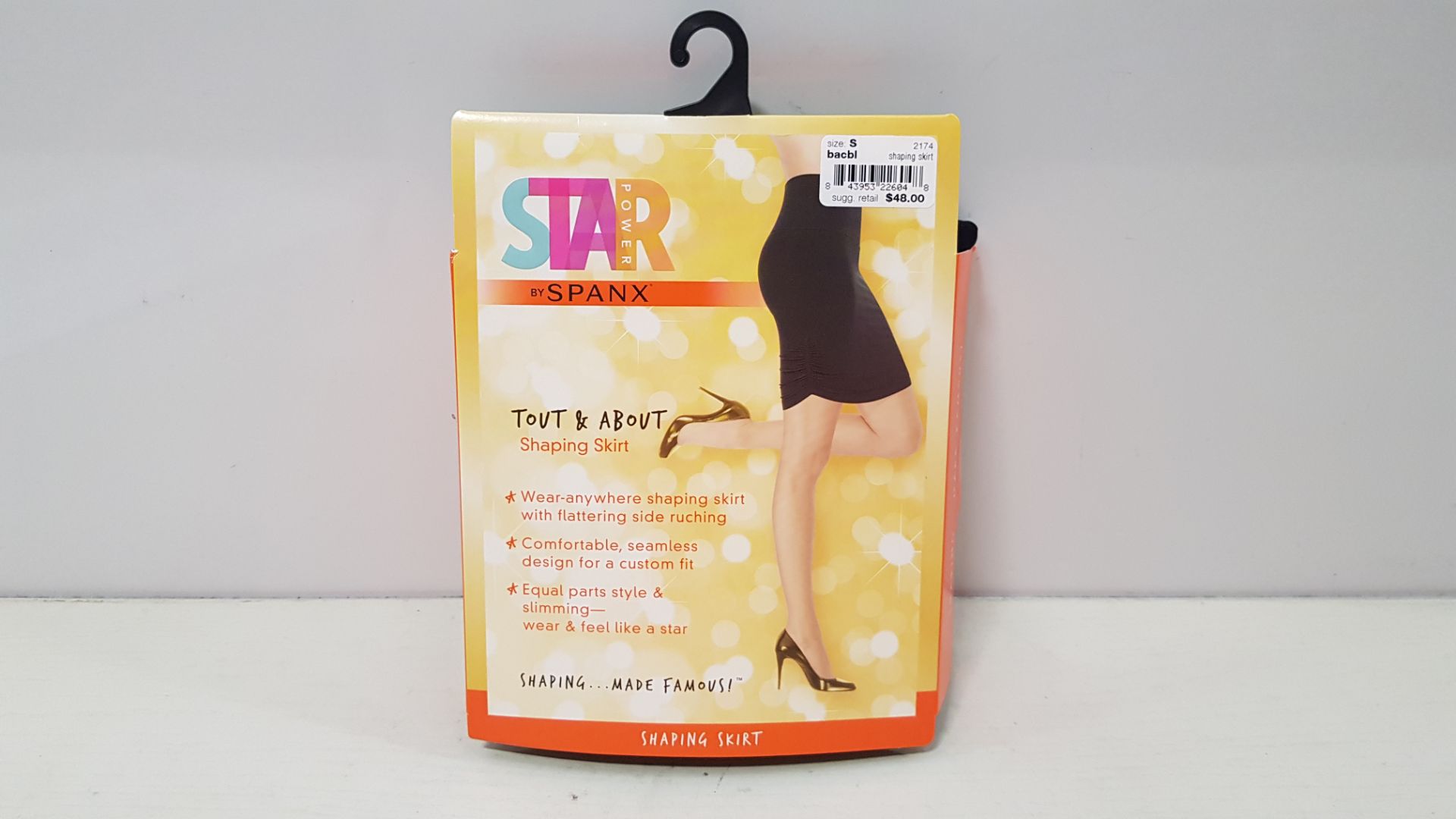 21 X BRAND NEW SPANX TOUT & ABOUT SHAPING SKIRTS IN BACKDROP BLACK SIZE SMALL RRP $48.00 (TOTAL