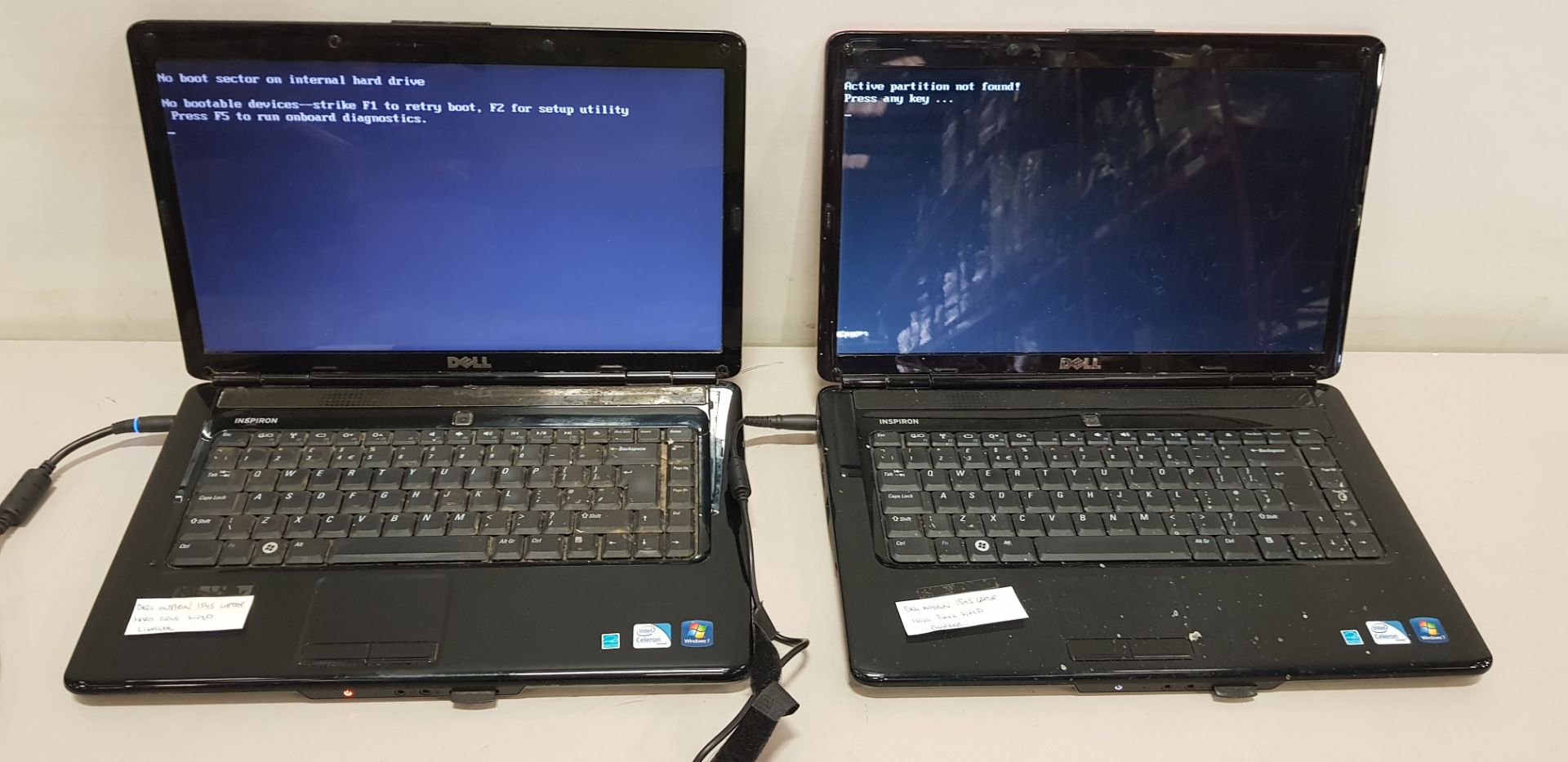 2 X DELL LAPTOPS WITH CHARGERS - 1545 AND 1545 (NO O/S)