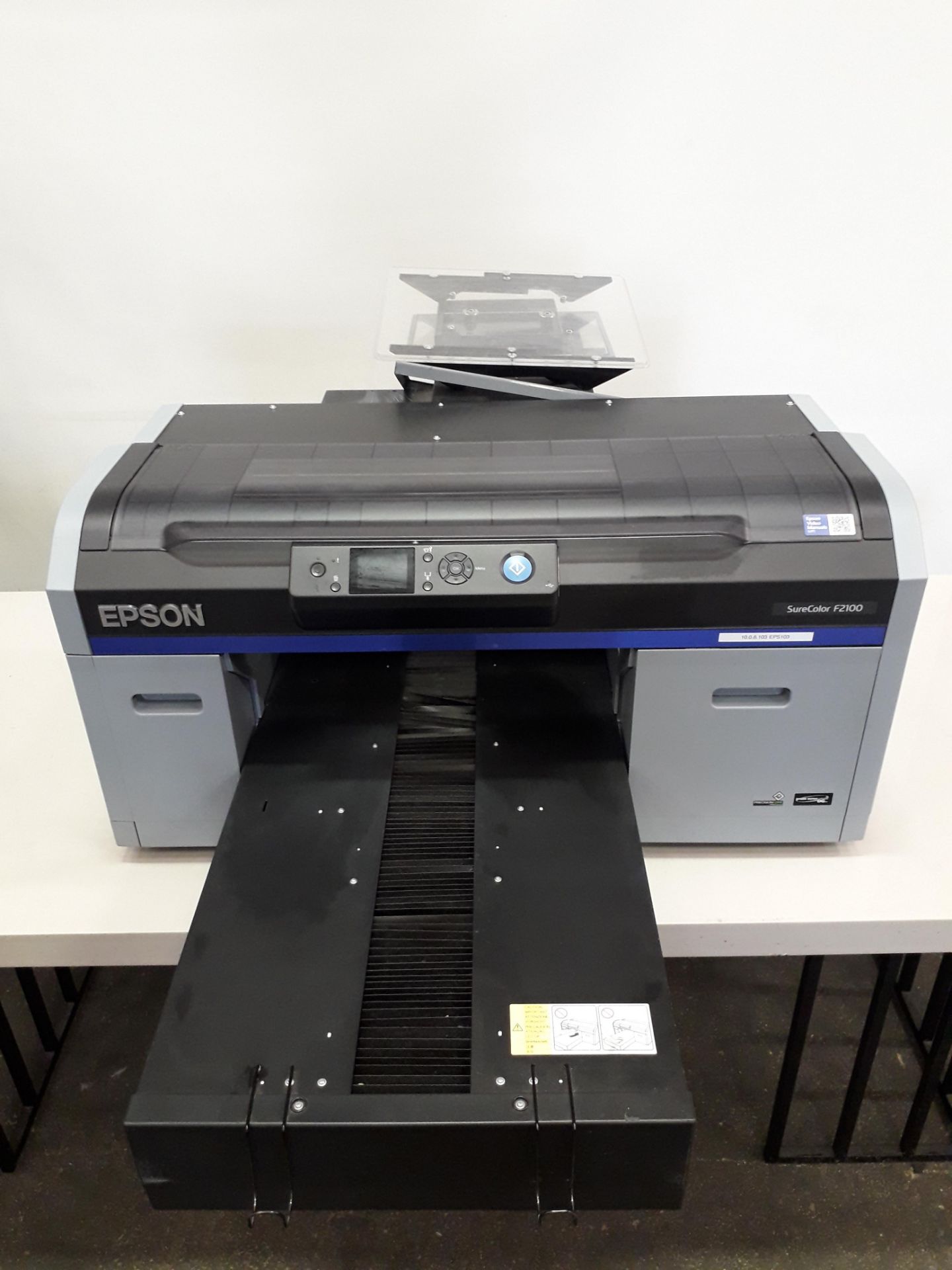 1 X EPSON SURECOLOR F2100 DIRECT TO GARMENT PRINTER