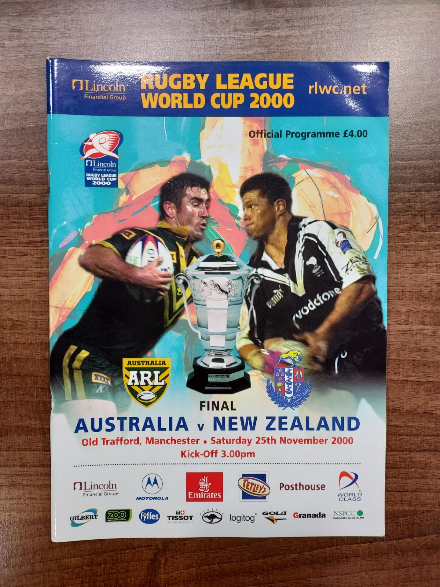 AUSTRALIA VS NEW ZEALAND - (RUGBY LEAGUE) 2000/1