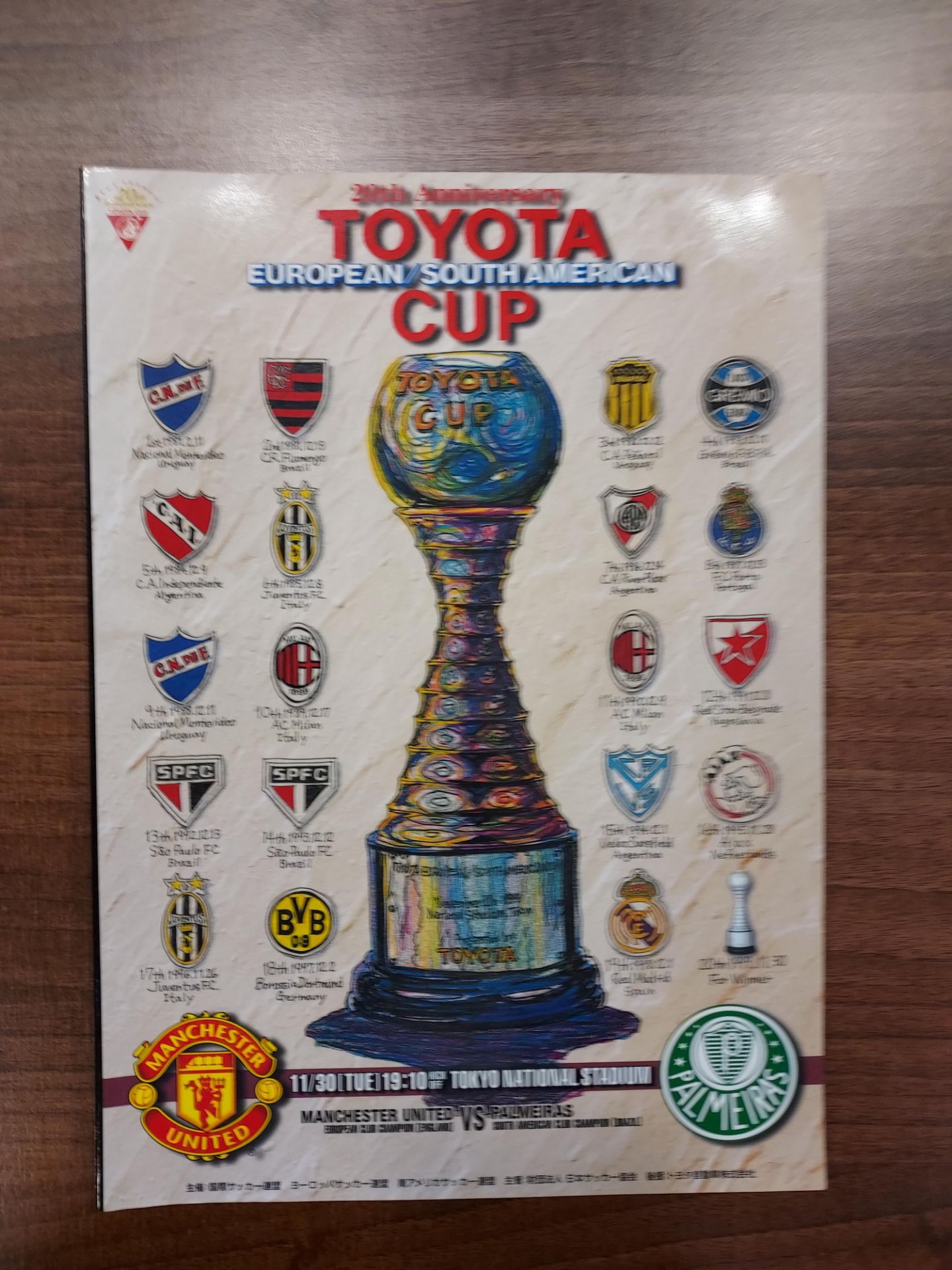 MANCHESTER UNITED VS PALMEIRAS (WORLD CUP CHAMPIONSHIP) 1999/0