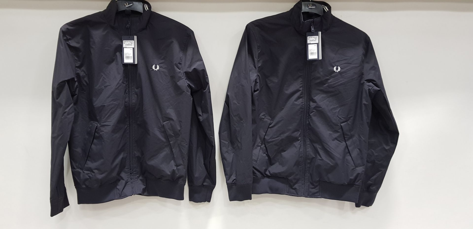 2 X BRAND NEW FRED PERRY BRENTHAM TRAINING JACKETS SIZE SMALL