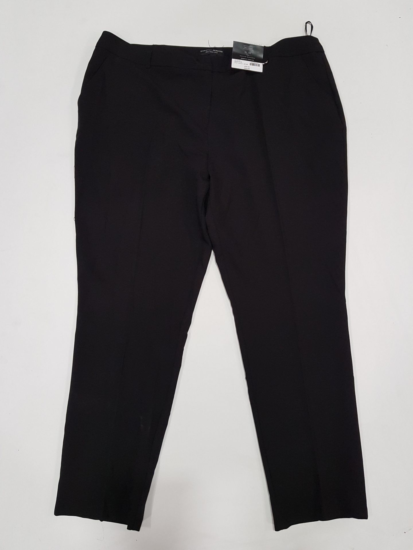 15 X BRAND NEW DOROTHY PERKINS SLIM MACHINE WASHABLE TROUSERS UK SIZE 14 RRP £20.00 (TOTAL RRP £