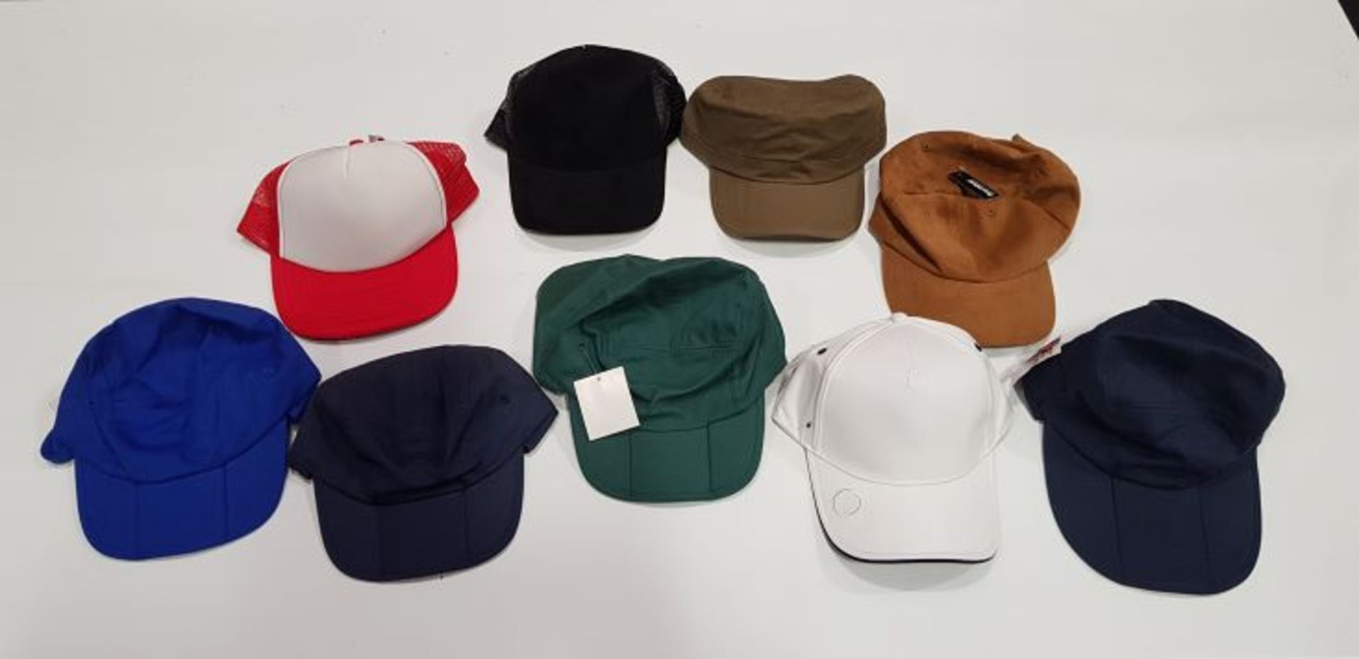 38 PIECE MIXED CLOTHING LOT CONTAINING RESUIT HEADWEAR HAT, BEECHFIELD HATS IN VARIOUS COLOURS