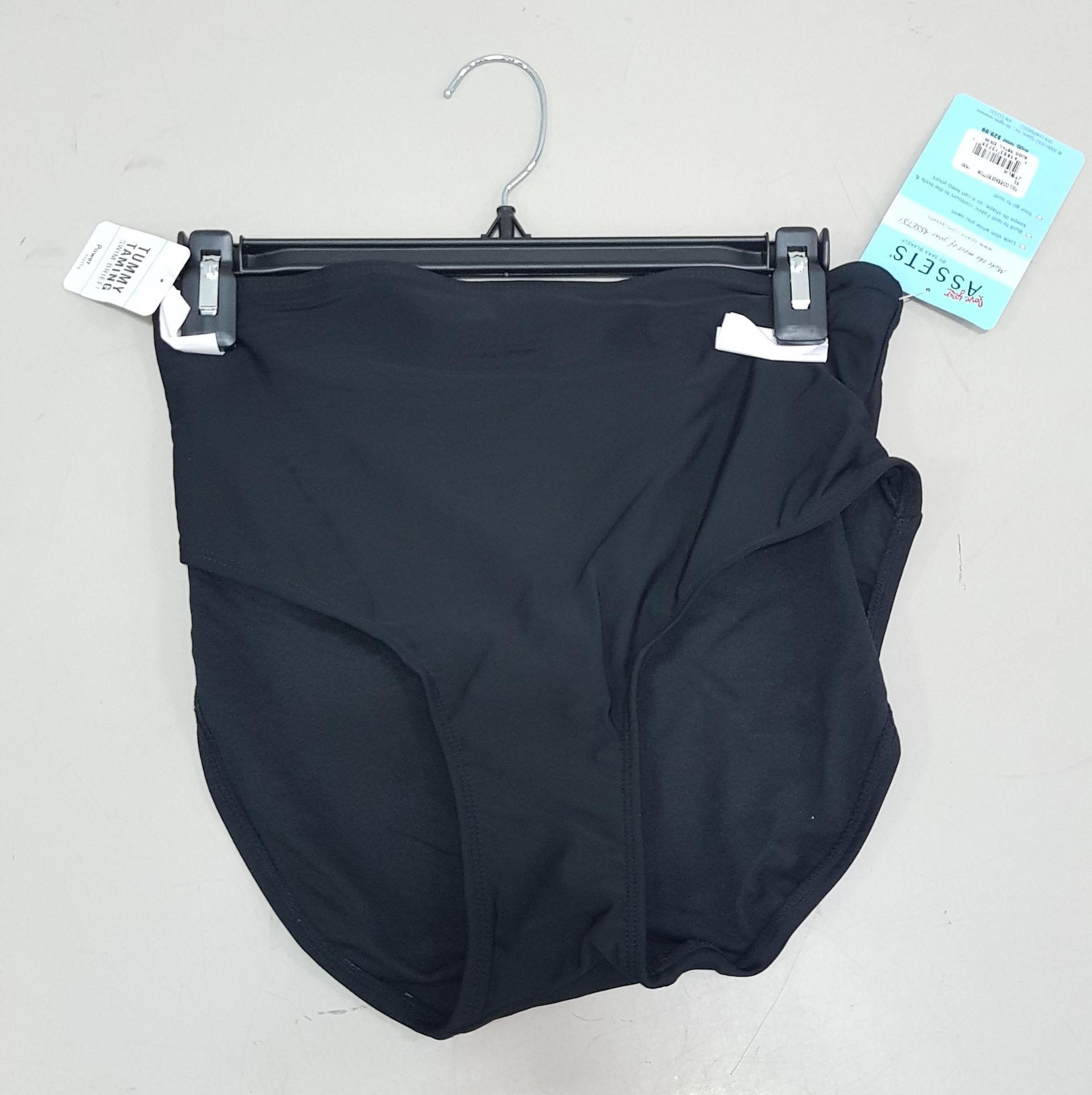 30 X BRAND NEW SPANX TUMMY TAMING SWIM BRIEFS FULL COVERAGE BOTTOMS ALL IN JET BLACK AND ALL IN (
