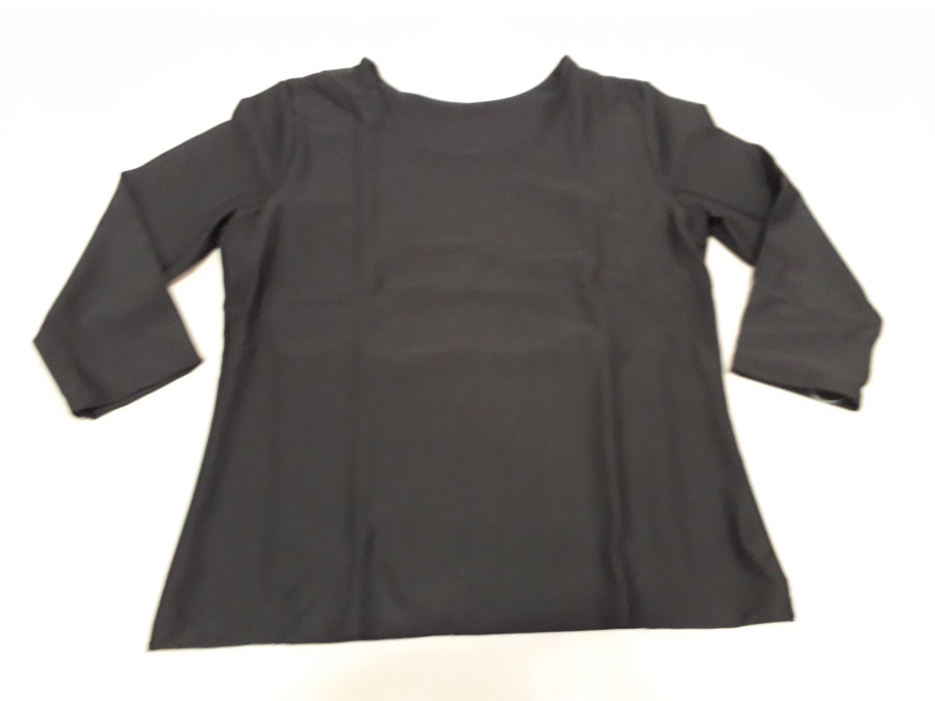 25 X BRAND NEW SPANX 3/4 BOATNECK TOP ALL IN JET BLACK IN ( XL)