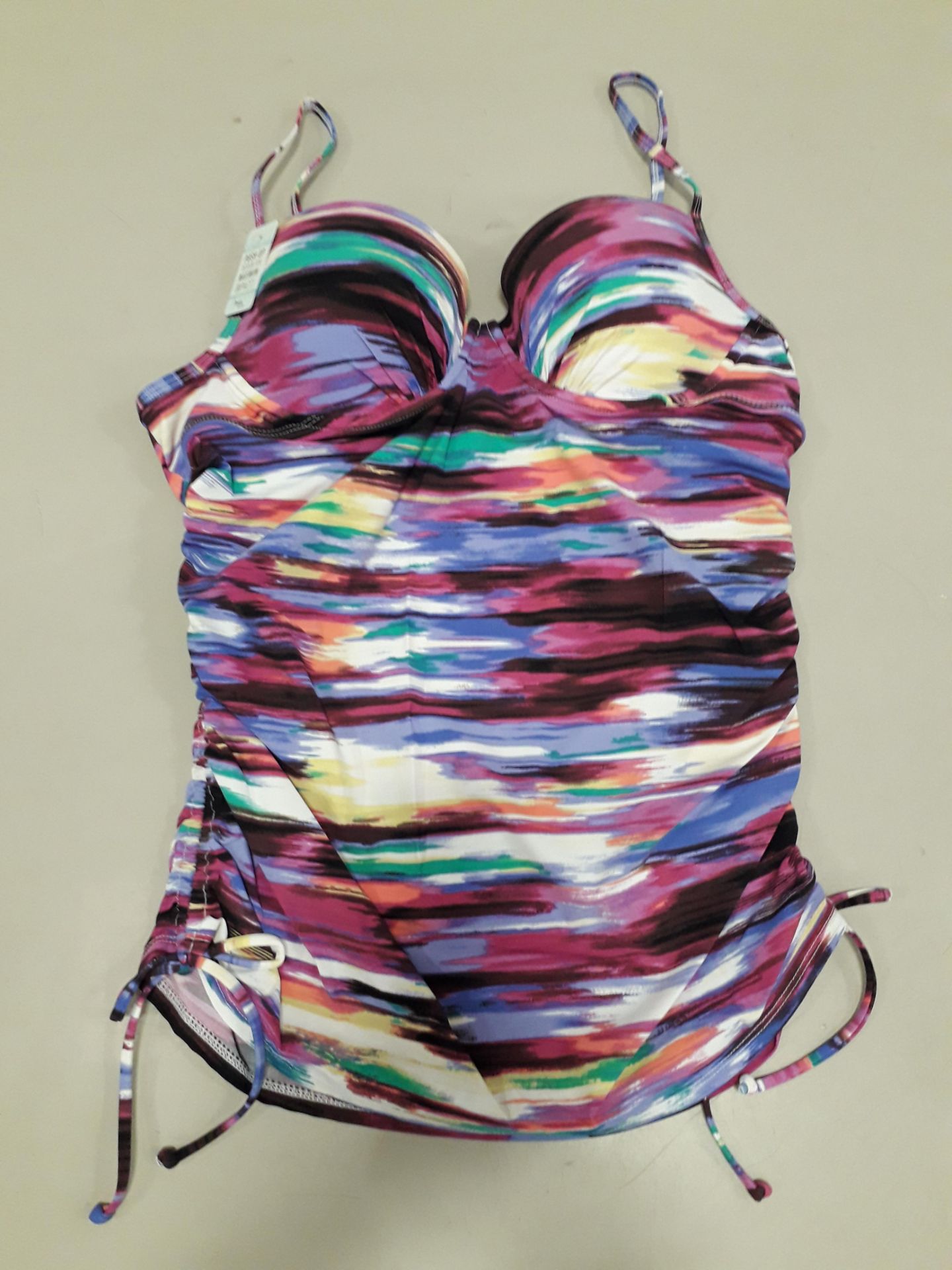 6 X BRAND NEW SPANX SUNSET STRIPE PUSH UP TANKINI SIZE LARGE RRP $34.99 (TOTAL RRP $209.94)