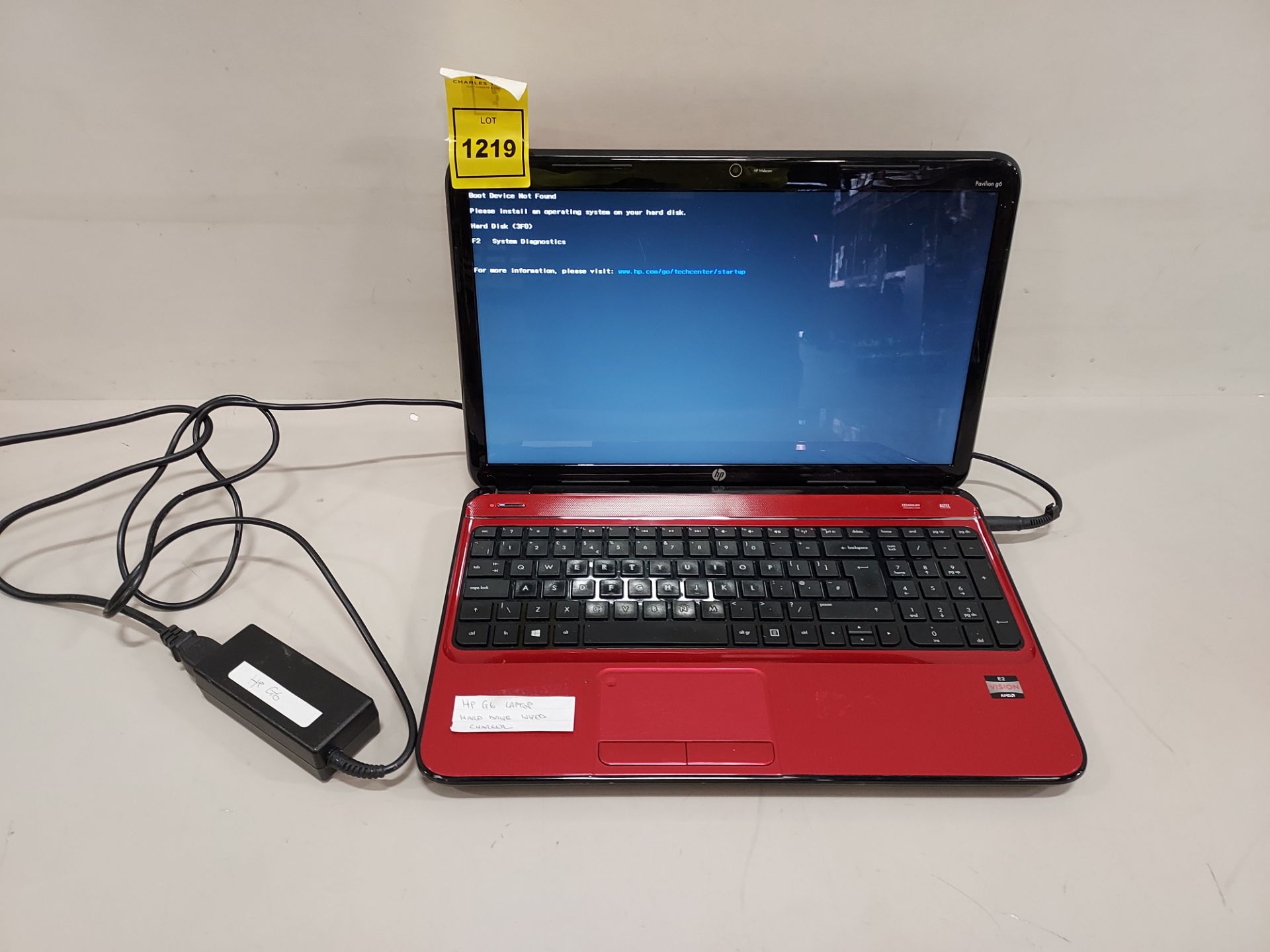 1 X HP G6 LAPTOP WITH CHARGER