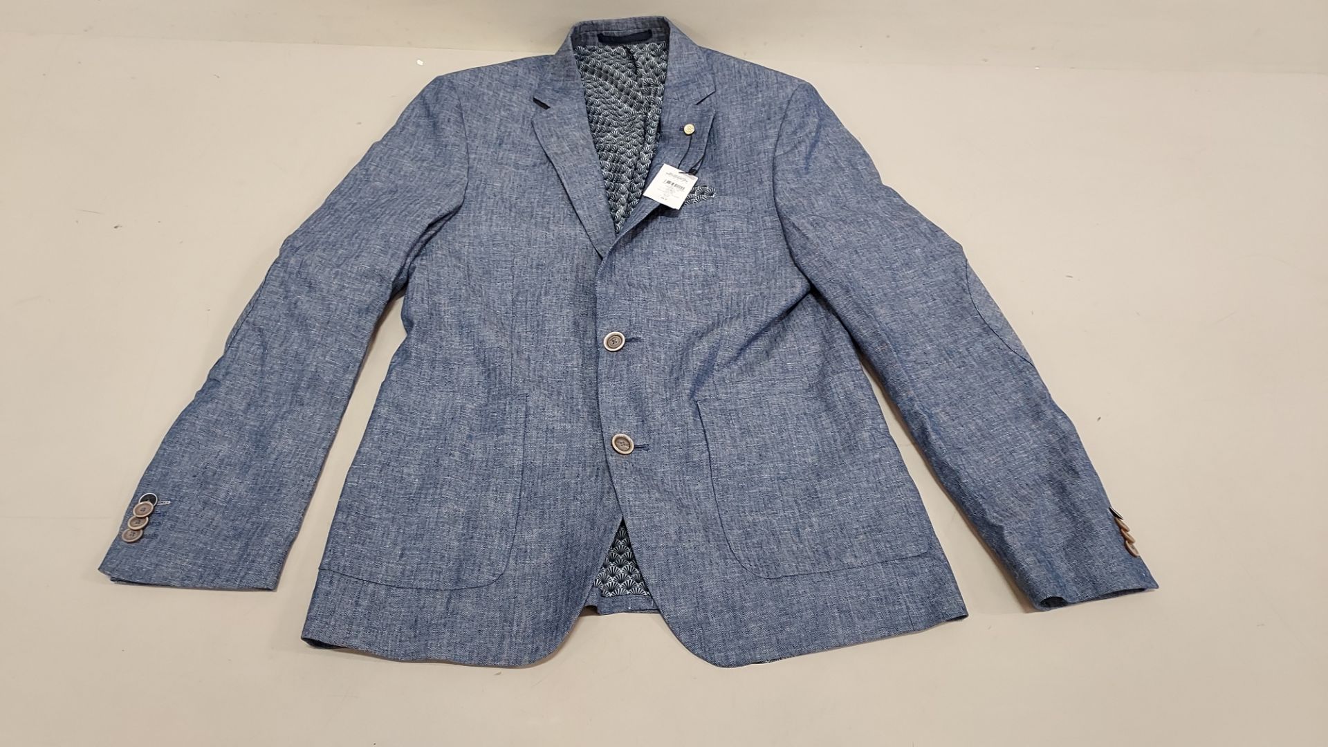 7 X BRAND NEW BURTON MENSWEAR BLUE BLAZERS SIZE 38S