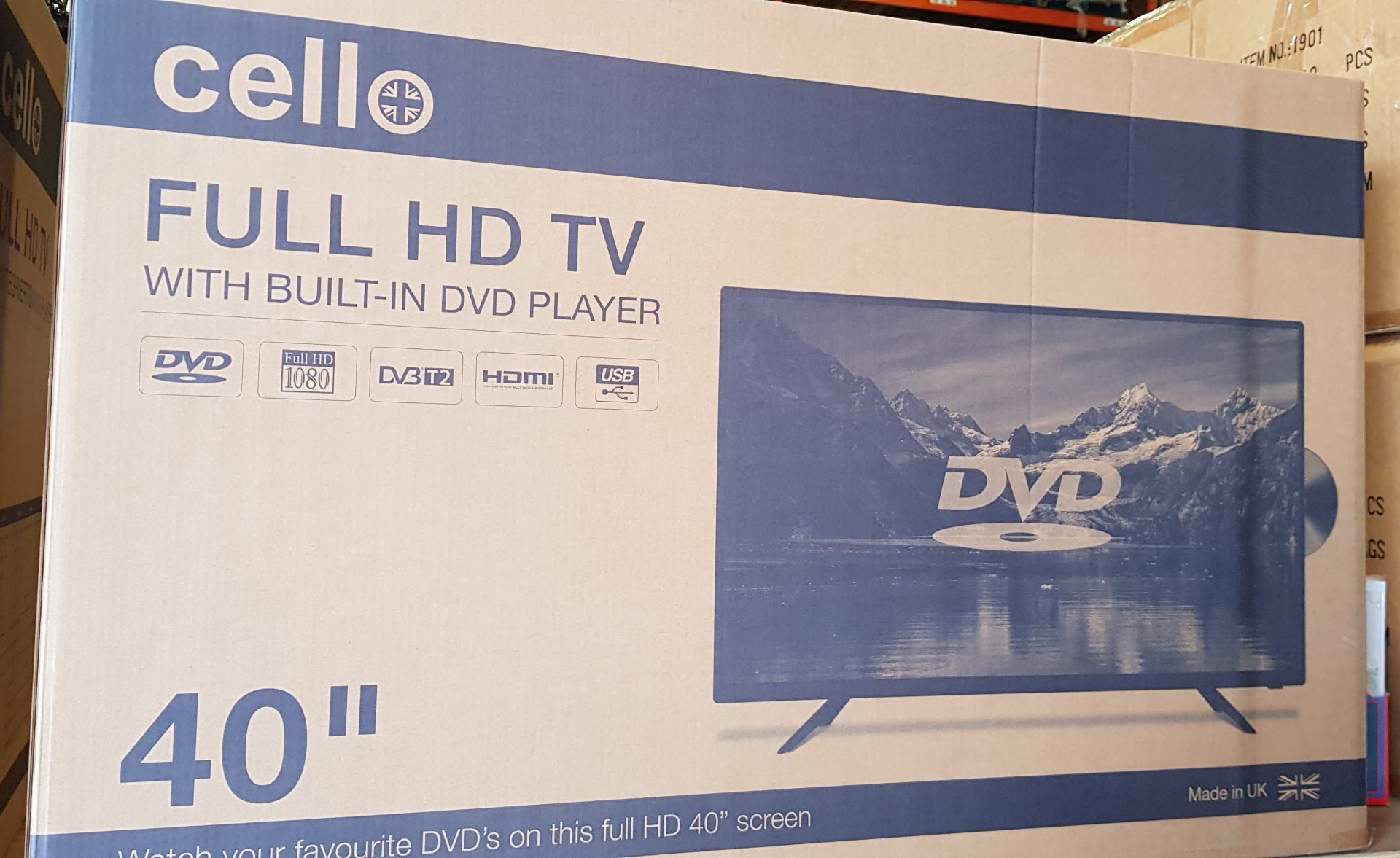 BRAND NEW CELLO FULL HD 40 TV - MODEL: C4020F V4