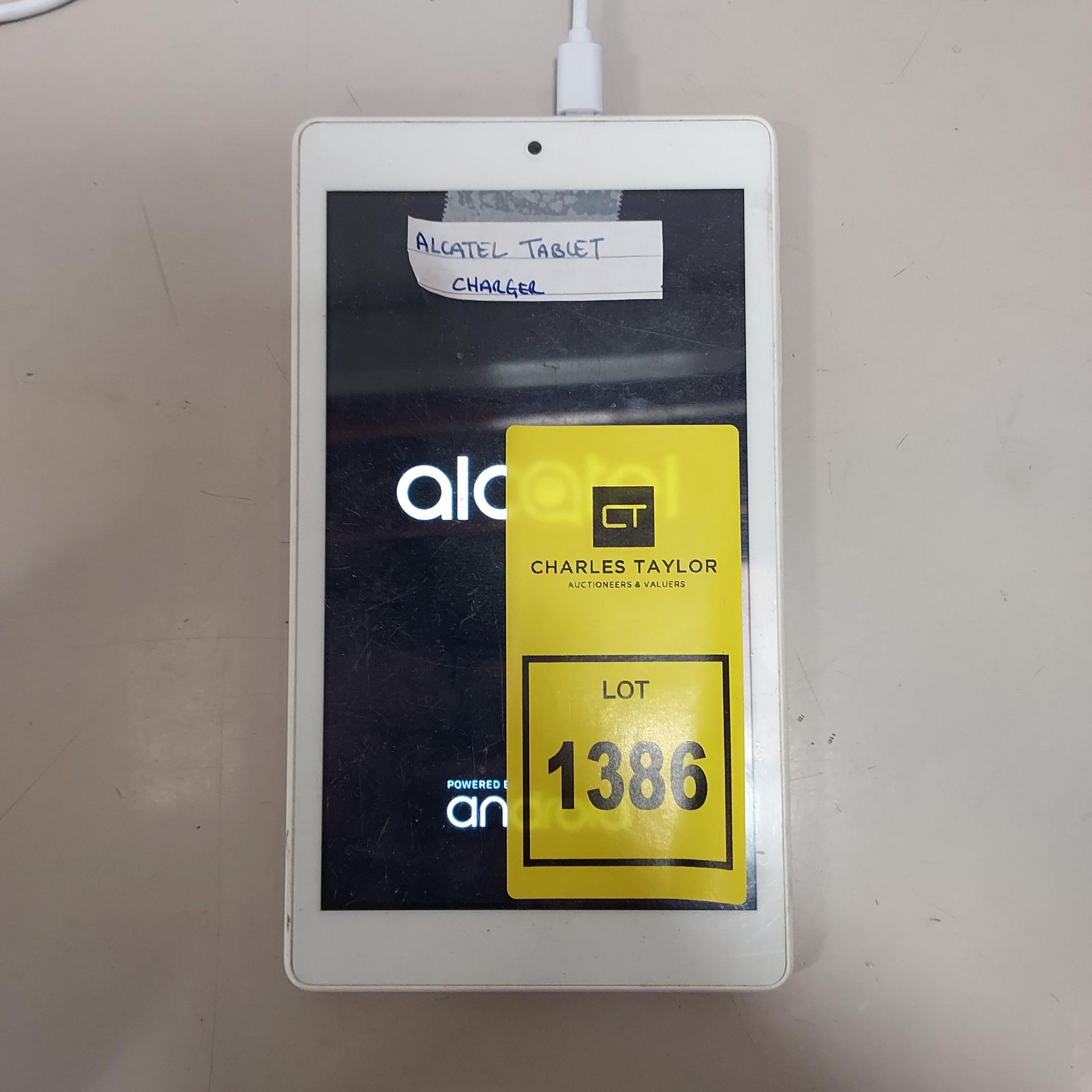 1 X ALCATEL TABLET - WITH CHARGER