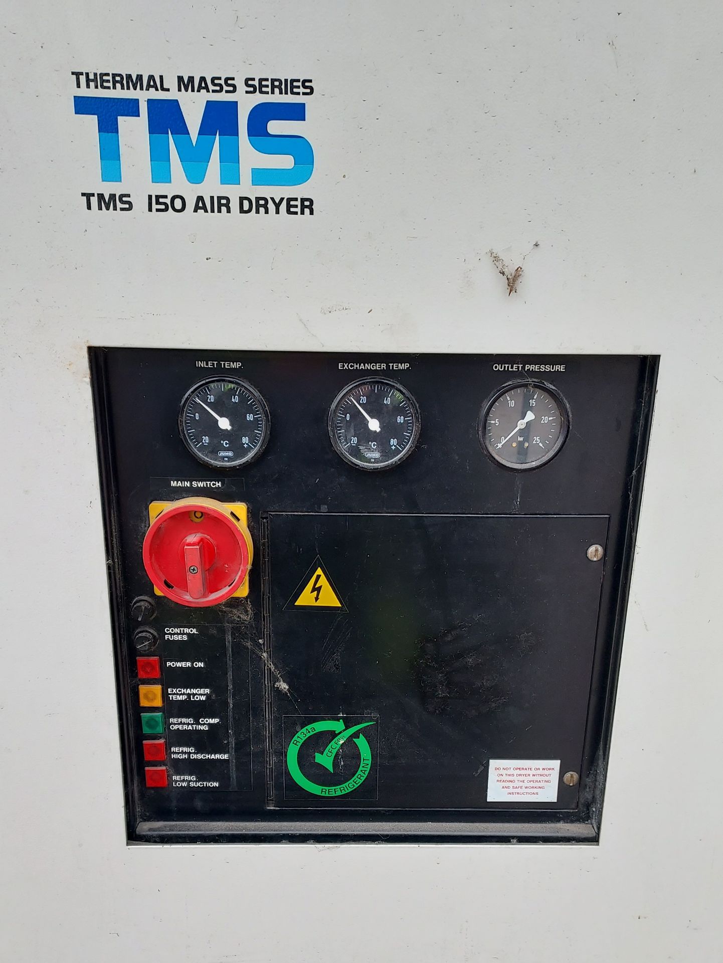 INGERSOLL RAND TMS 150 PACKAGED AIR DRYER S/N 150 9507005, 3 PHASE - Image 6 of 6