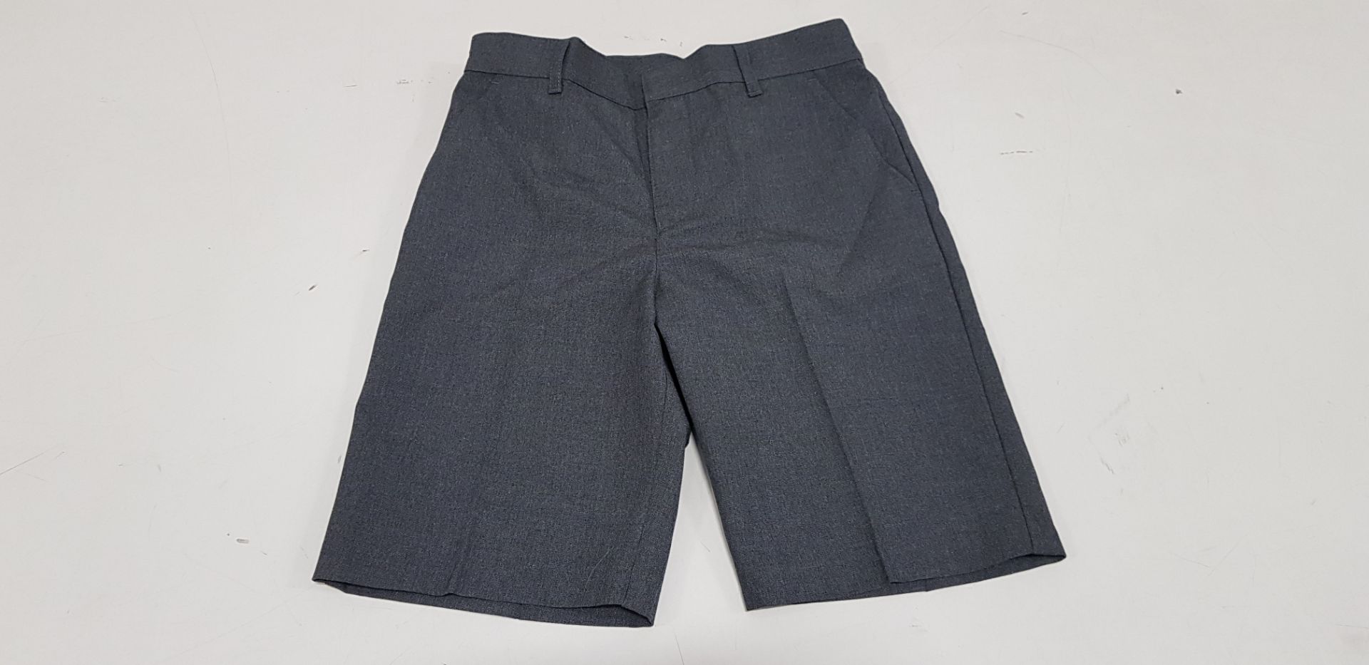 60 X BRAND NEW F&F PACKS OF 2 REGULAR FIT GREY BOYS SHORTS ALL IN SIZE (11-12 YRS ) RRP £ 11 .00 (