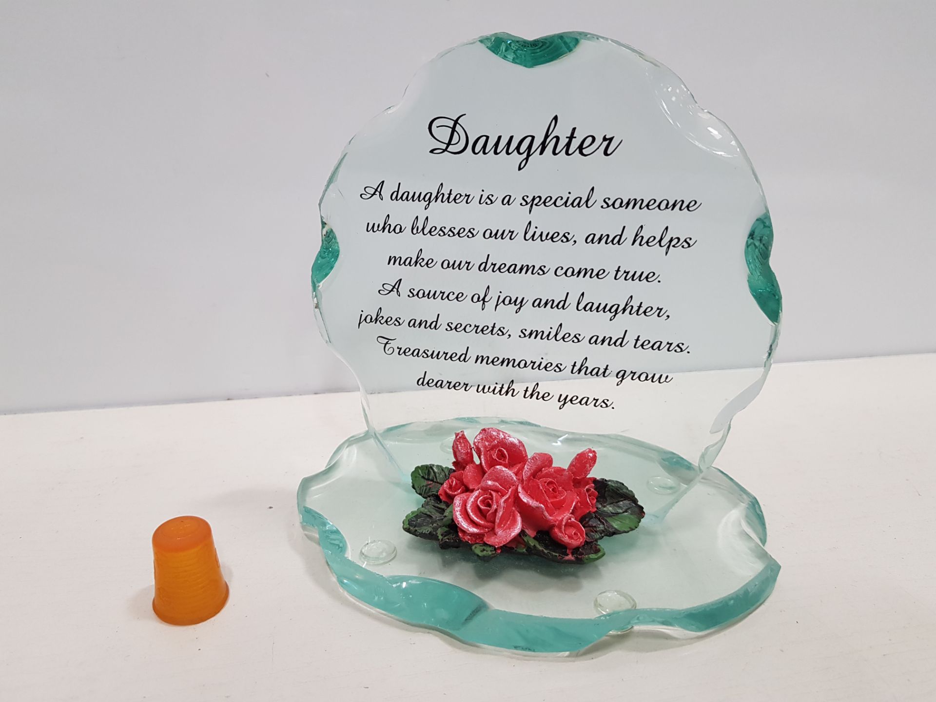 108 X MAYFLOWER COLLECTABLES DAUGHTER PLAQUES IN 9 BOXES (PLEASE NOTE WATER DAMAGE TO SOME BOXES: