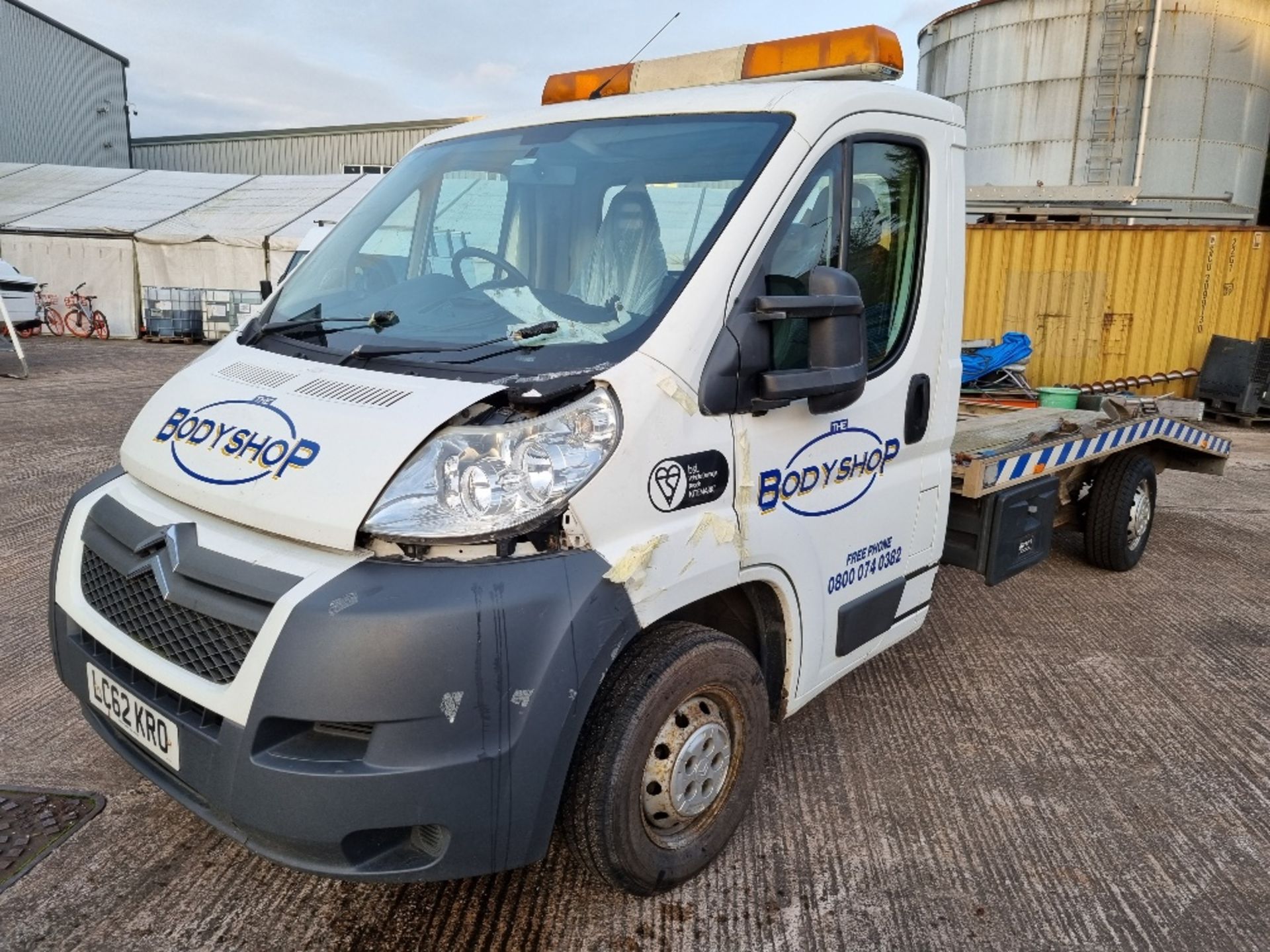 WHITE CITROEN RELAY 35 L3 HDI. ( DIESEL ) Reg : LC62KRO Details: CITROEN RELAY 35 L3 HDI 2198CC - Image 2 of 7