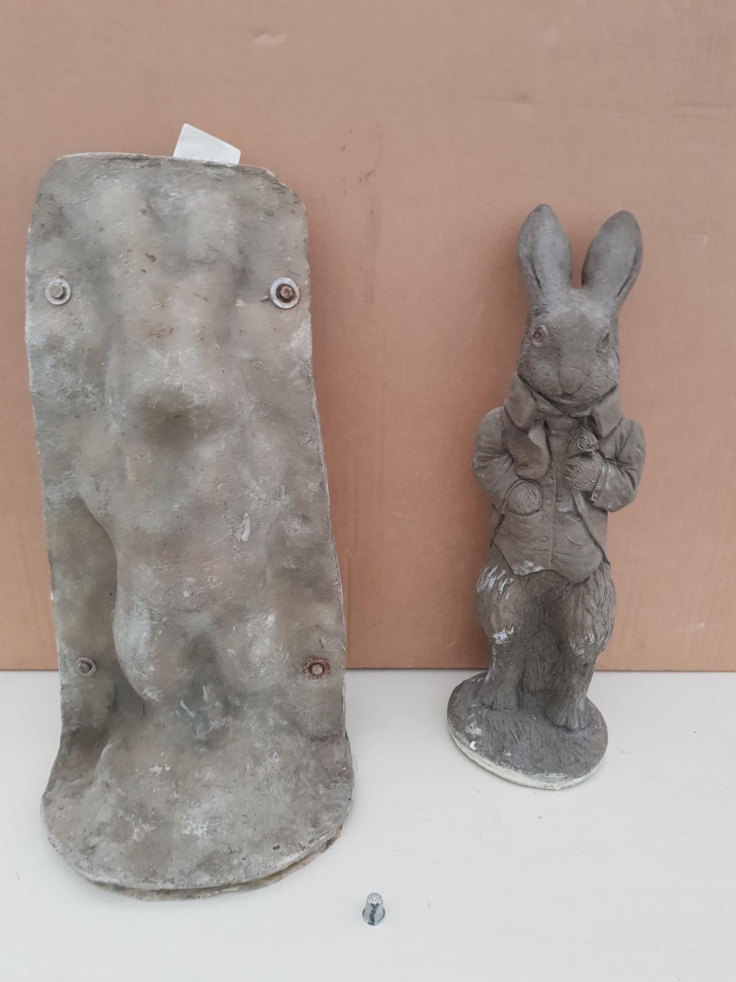 53CM PETER RABBIT LARGE MASTER CAST WITH LATEX SLIP & FIBRE GLASS MOULD (FOR CASTING PRODUCT TO